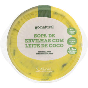 Sopa de Ervilhas com Leite de Coco Go Natural