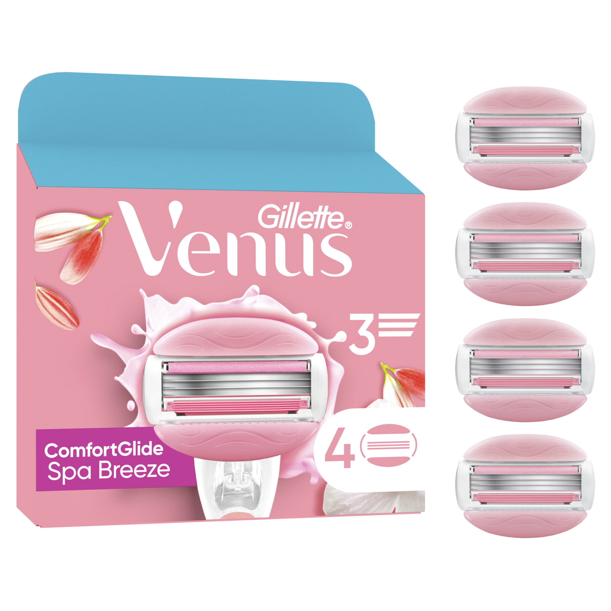 Recarga de L&acirc;minas Comfortglide Spa Breeze Gillette Venus