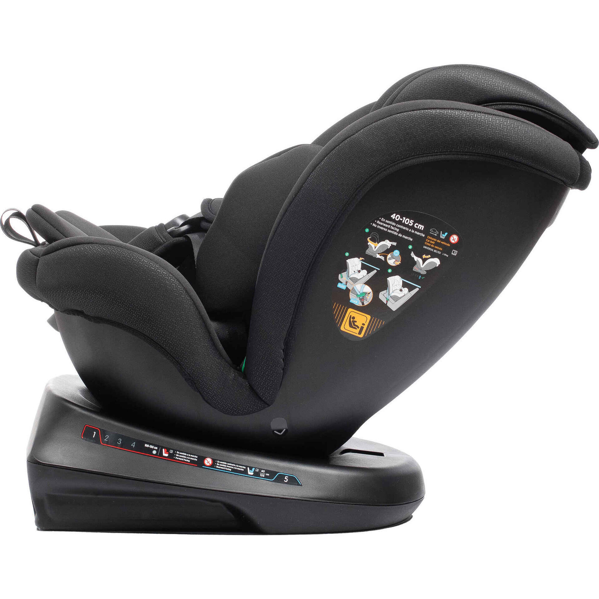 Cadeira Auto I-Size 40-150cm Rotativa Preta Sanna Ibelt Vivitta