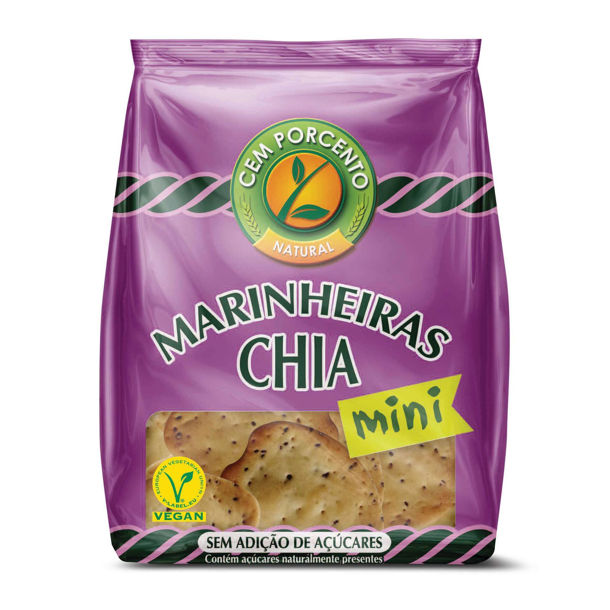 Bolachas Mini Marinheiras com Chia