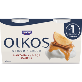 Iogurte Grego Ma&ccedil;&atilde; e Canela Oikos Danone