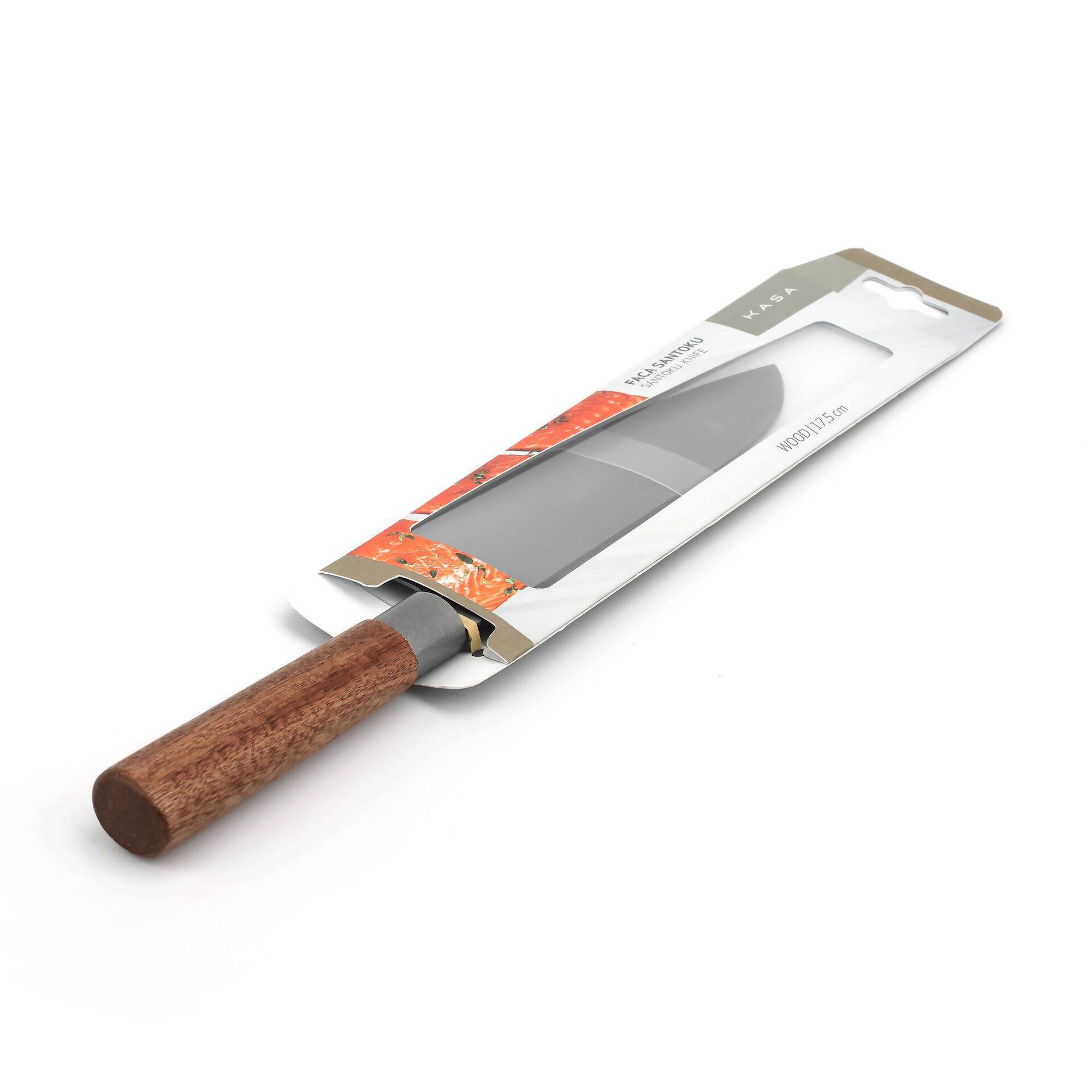 Faca Santoku 17,5cm Wood