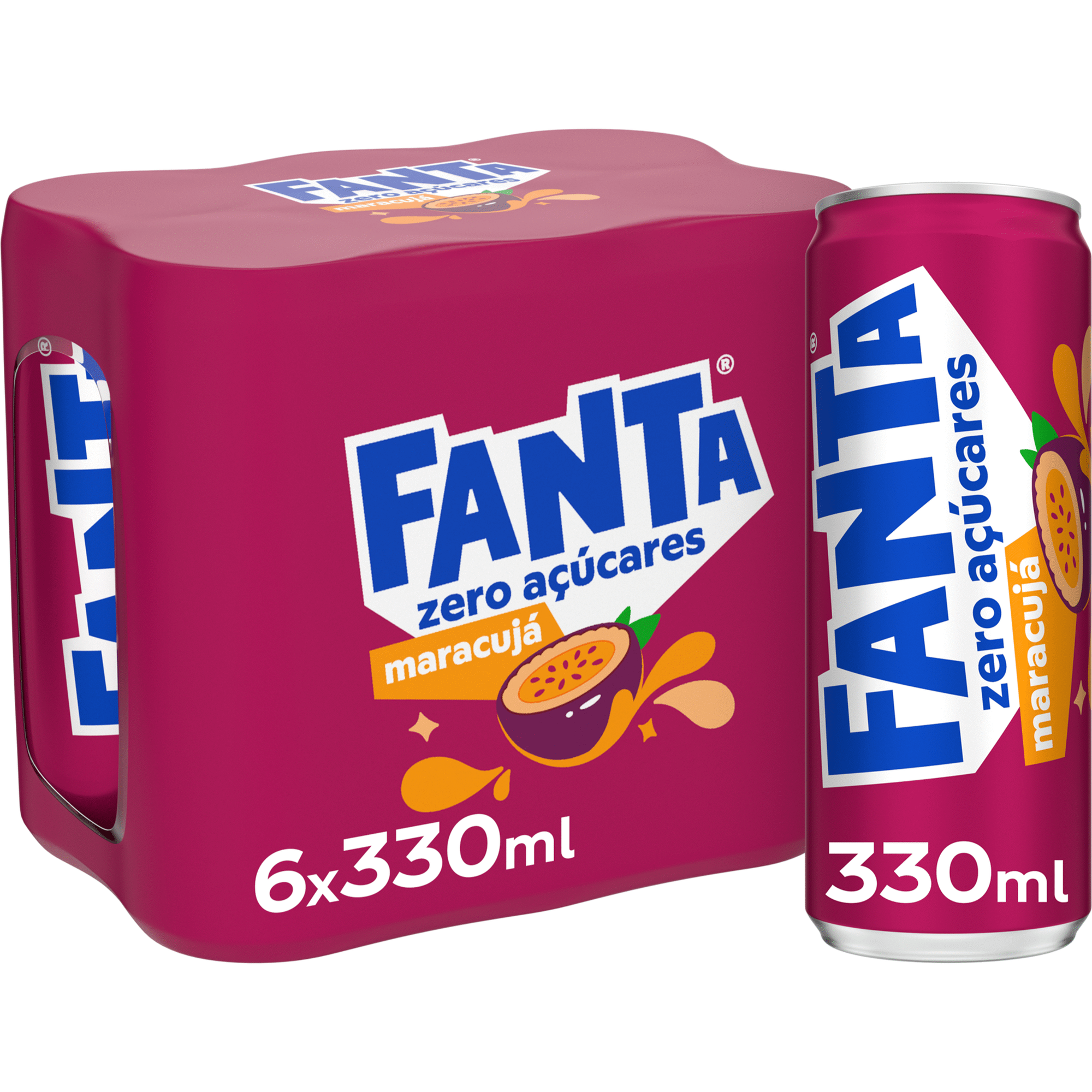 Refrigerante com G&aacute;s em Lata Maracuj&aacute; sem A&ccedil;&uacute;car Fanta