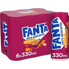Refrigerante com G&aacute;s em Lata Maracuj&aacute; sem A&ccedil;&uacute;car Fanta