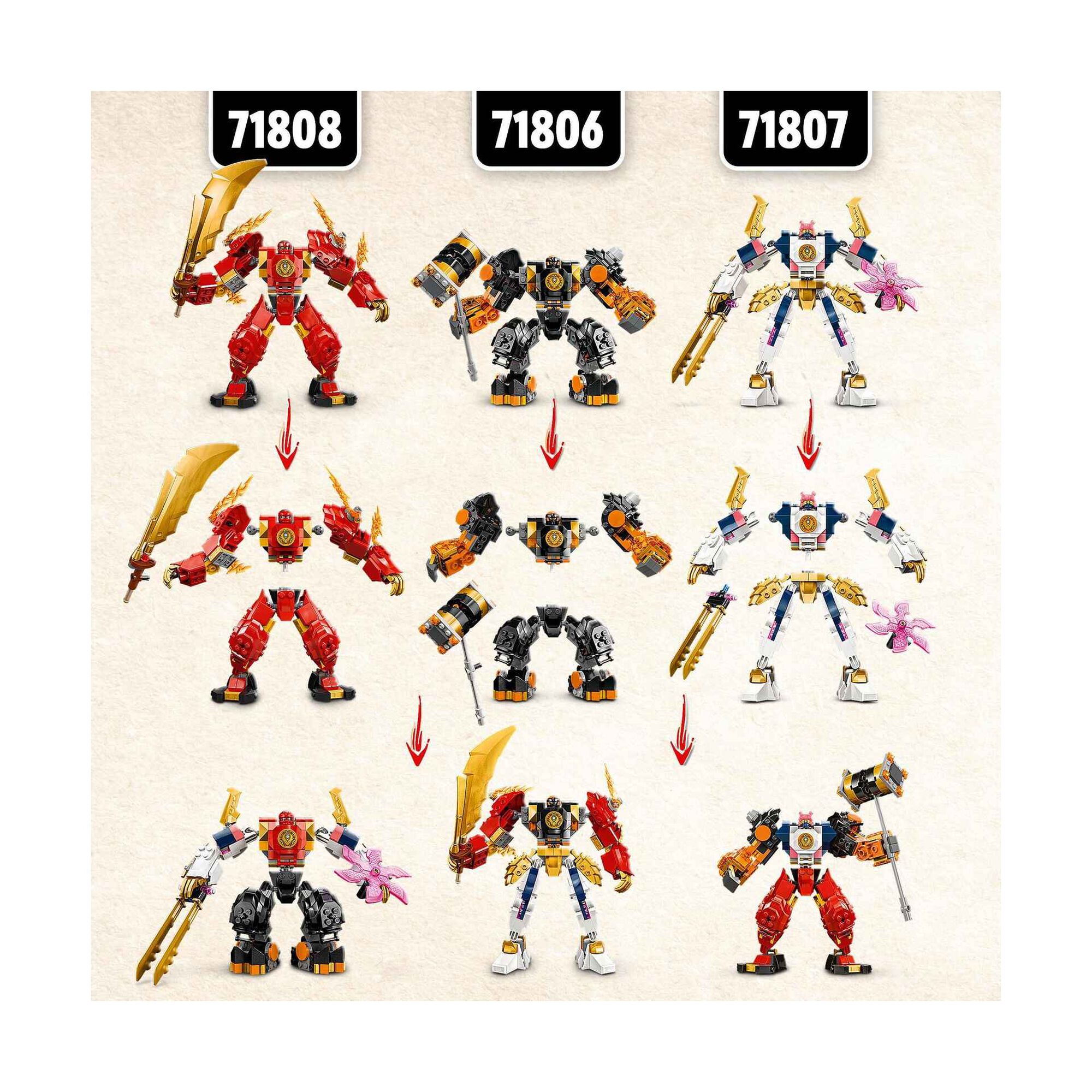 LEGO Ninjago - Rob&ocirc; do Fogo Elemental do Kai - 71808