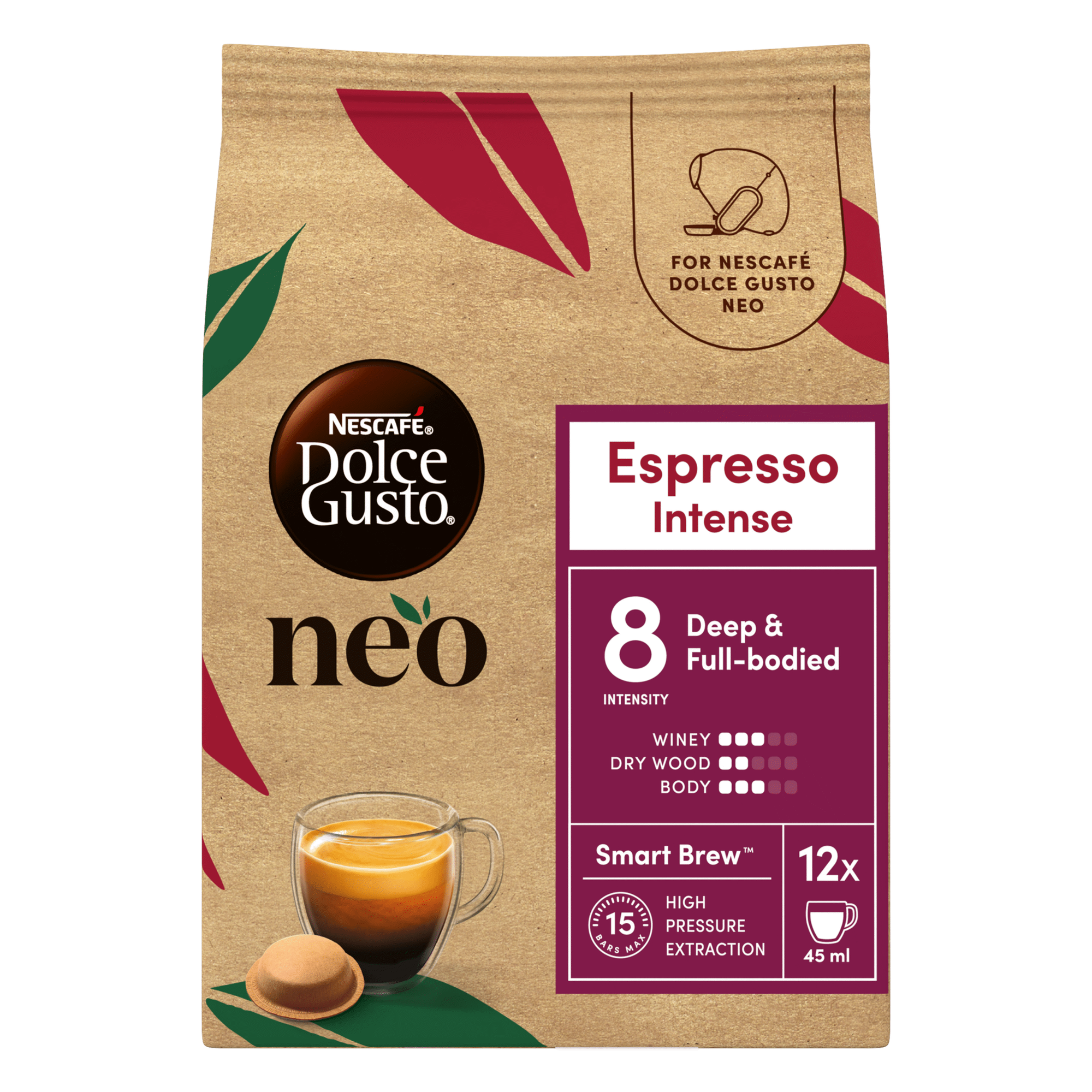 C&aacute;psulas de Caf&eacute; Espresso Intenso Int 8 Nescaf&eacute; Dolce Gusto Neo