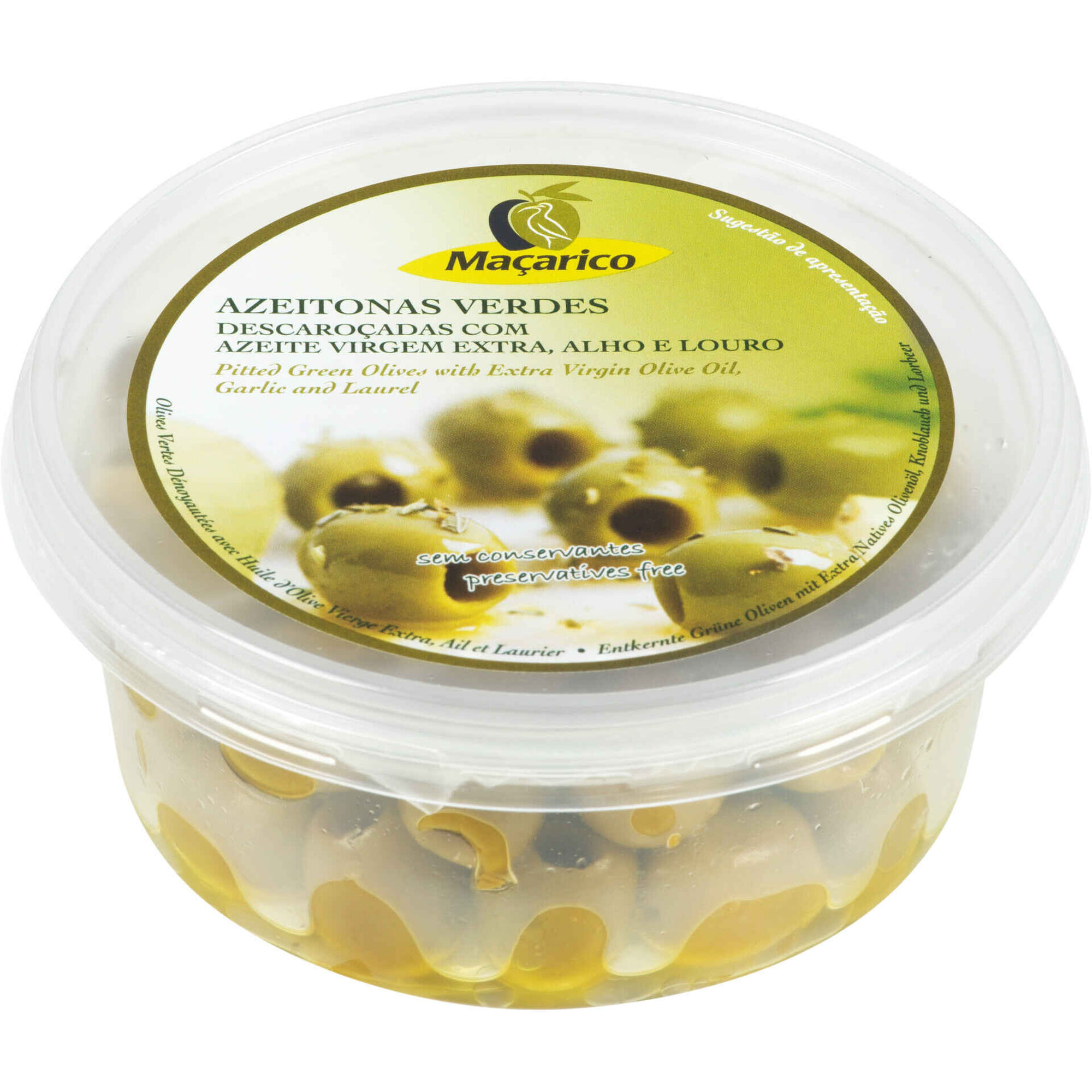 Azeitona Verde com Azeite, Alho e Louro Ma&ccedil;arico