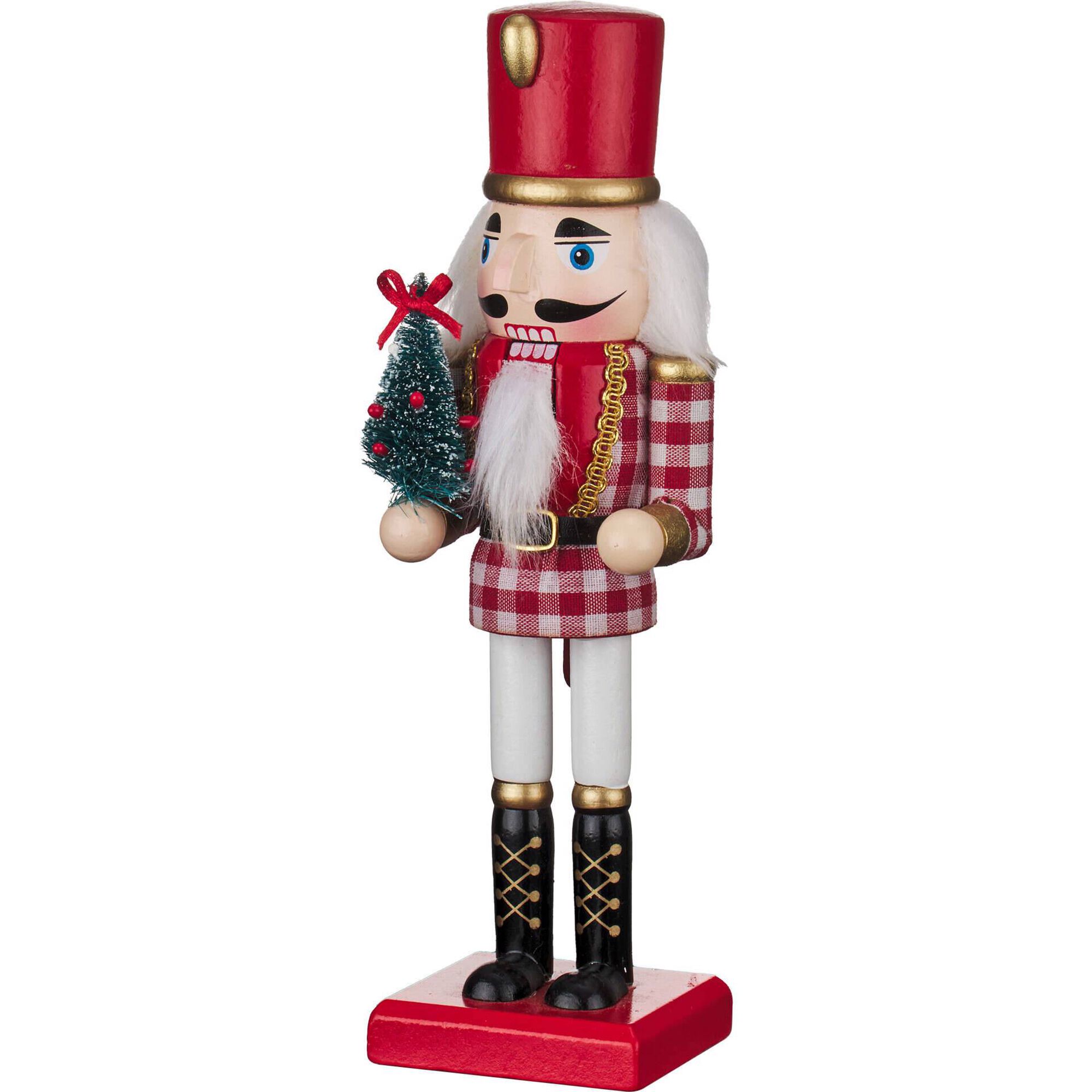 Quebra-Nozes 25cm Padrão Tartã