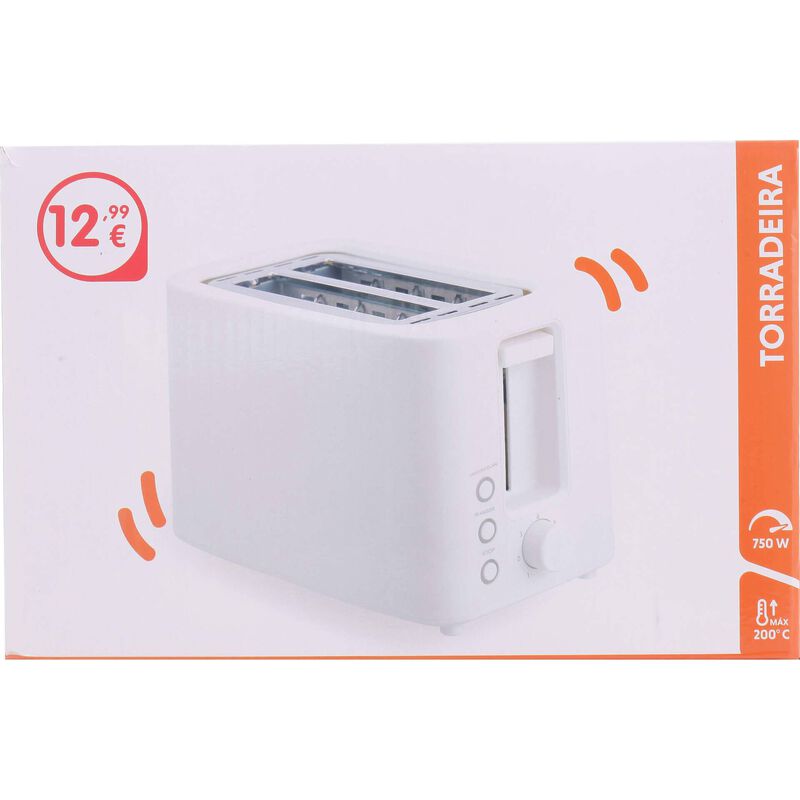 Torradeira Dupla Branca 750W Bazarão