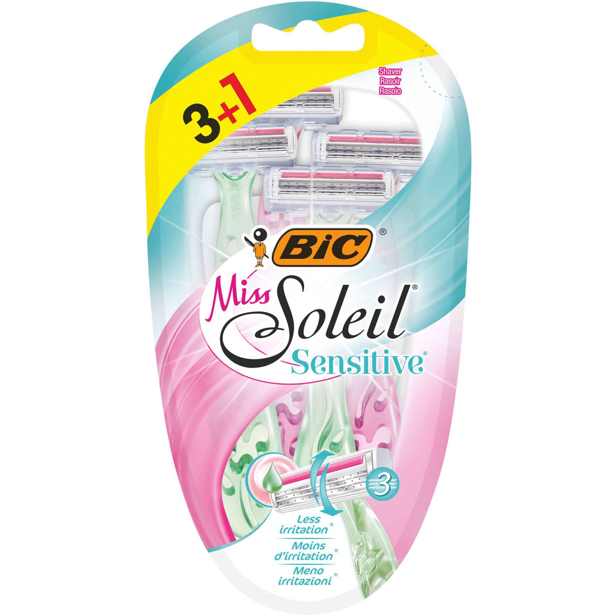 Lâminas Descartáveis Miss Soleil Sensitive Lâminas Descartáveis Miss Soleil Sensitive