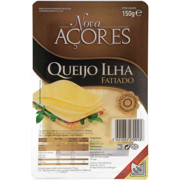 Queijo da Ilha Fatiado Nova Açores