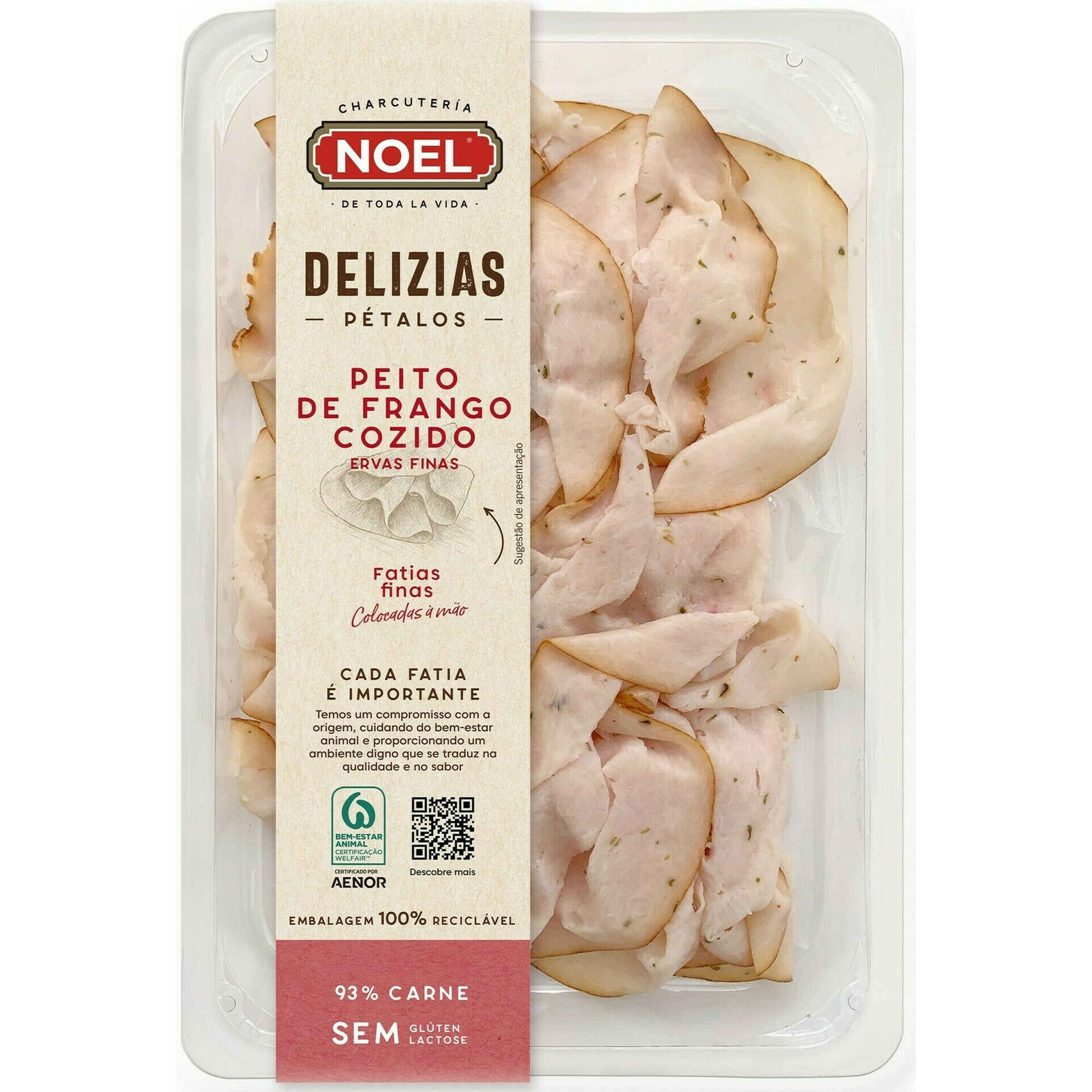 Fiambre de Peito de Frango com Ervas Fatias Finas Fiambre de Peito de Frango com Ervas Fatias Finas