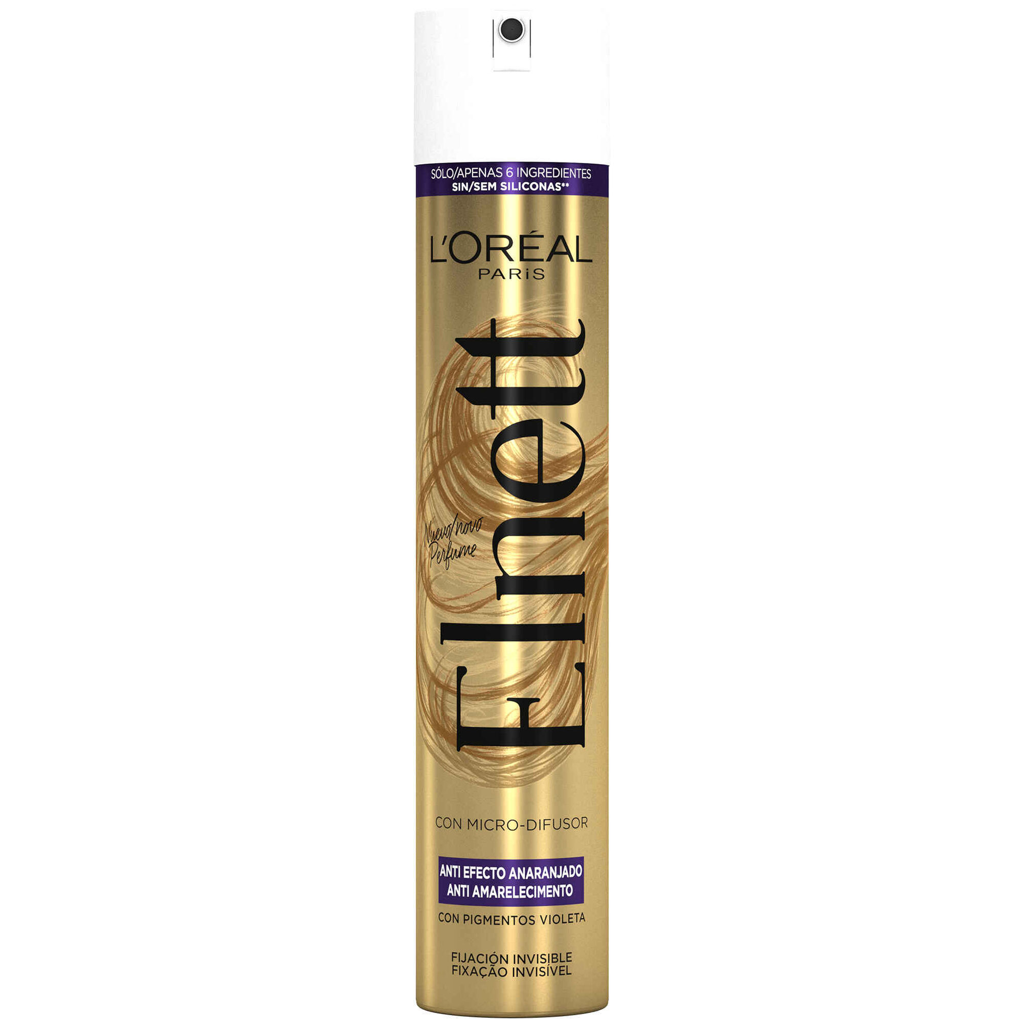 Laca Cabelo Elnett Satin Fixação Normal
