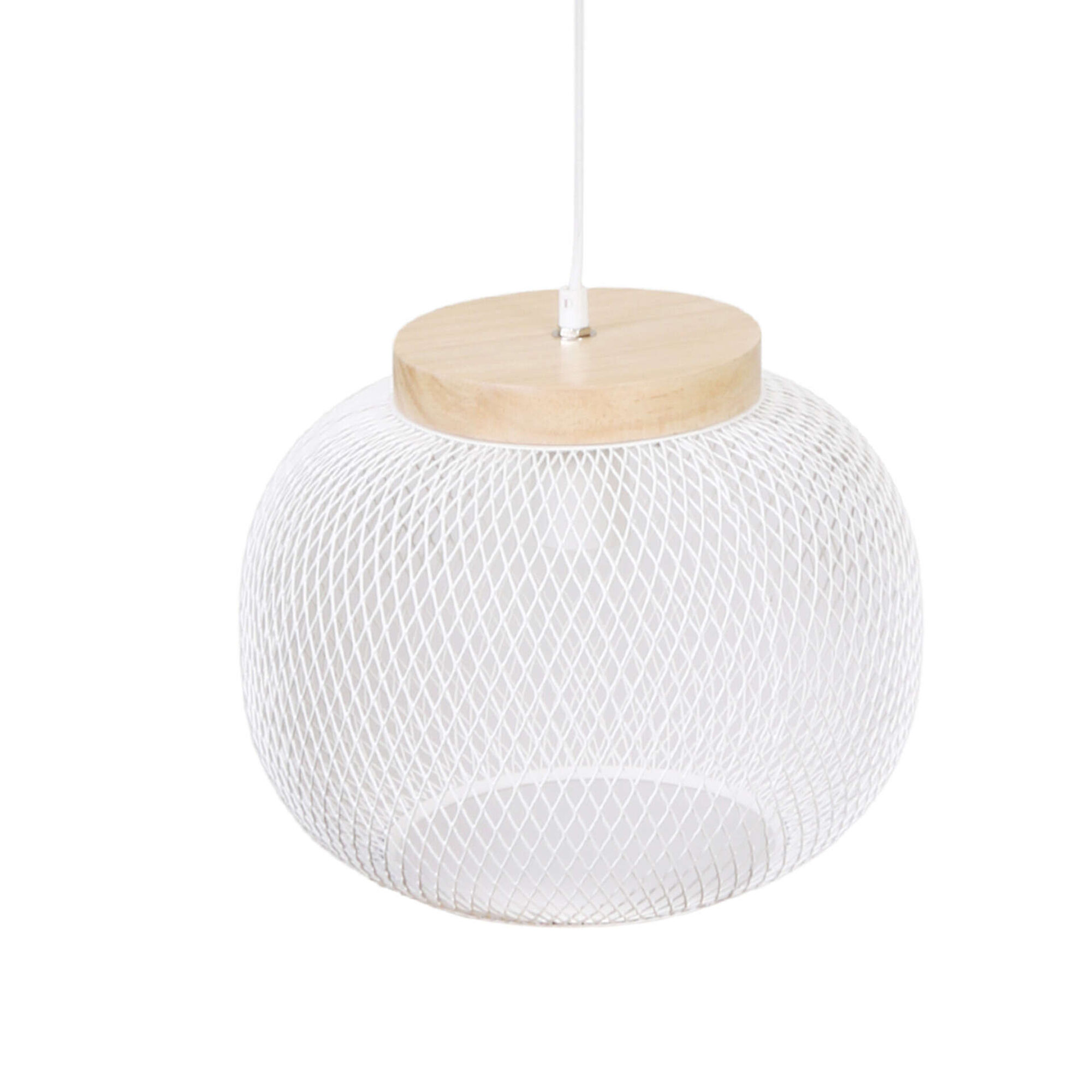 Candeeiro de Teto Metal Branco Agustina