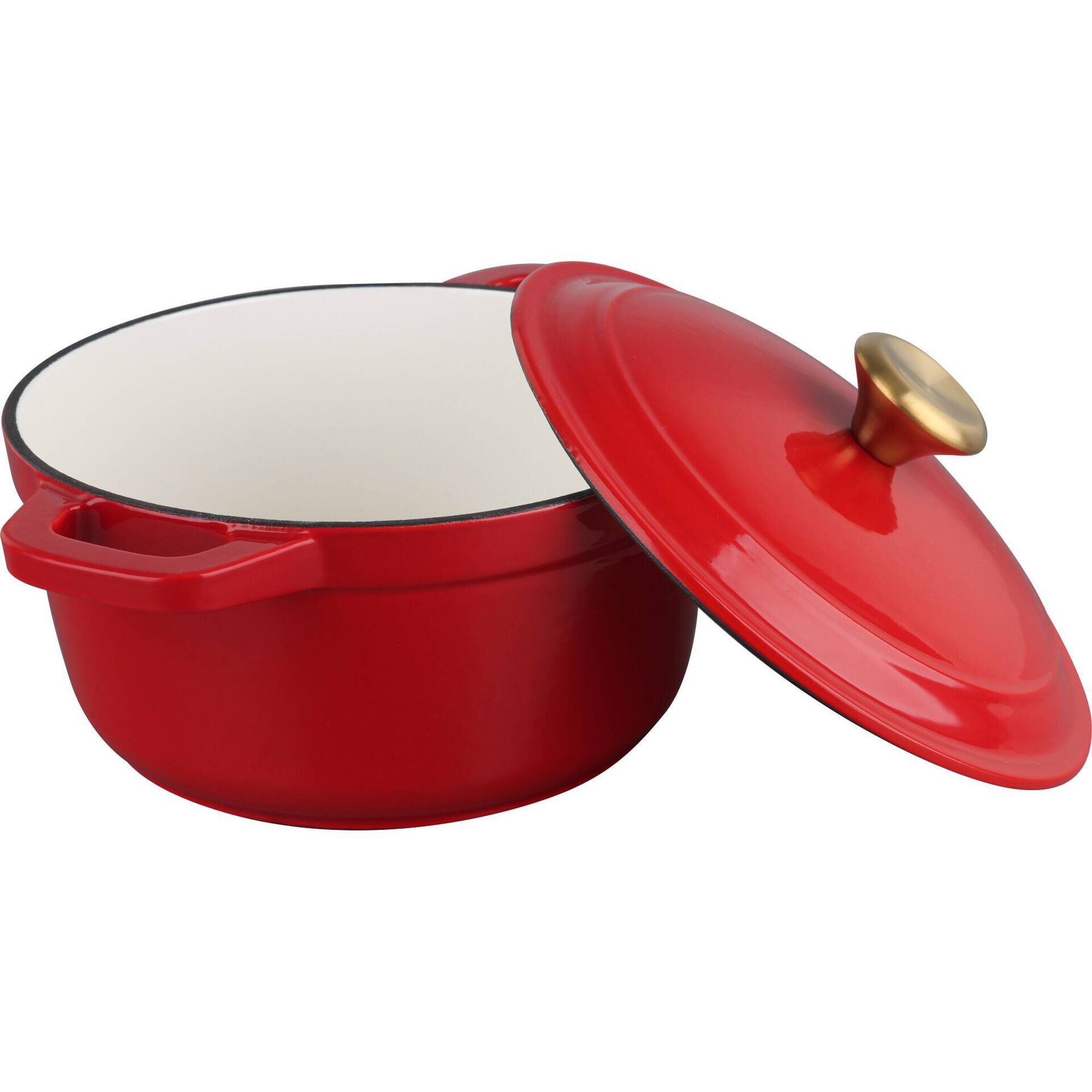 Ca&ccedil;arola Ferro Fundido 2,6L Vermelho Kasa