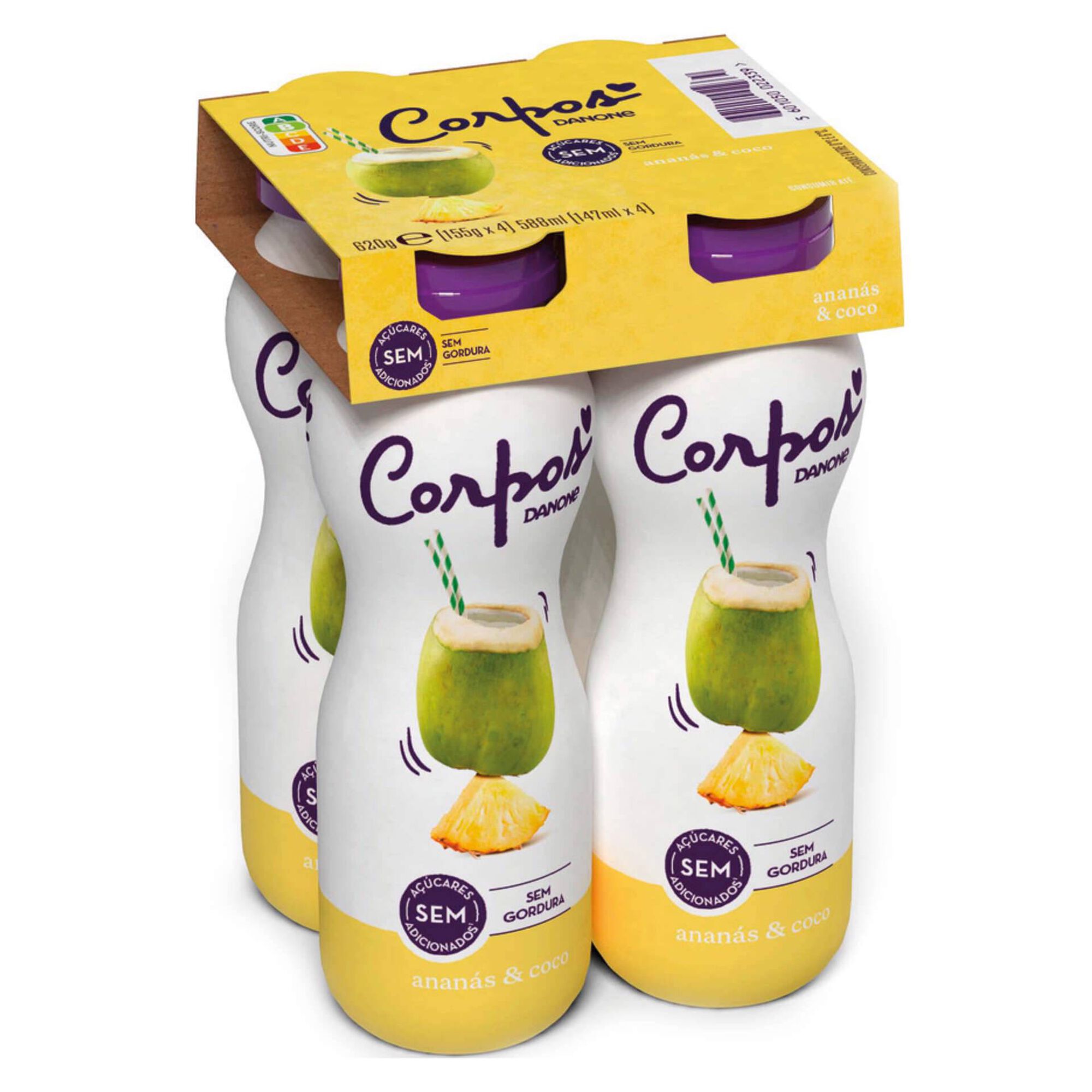 Iogurte Líquido Magro Ananás e Coco Iogurte Líquido Magro Ananás e Coco