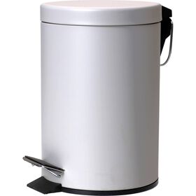 Balde WC 3l Retangular Cinza Claro Kasa