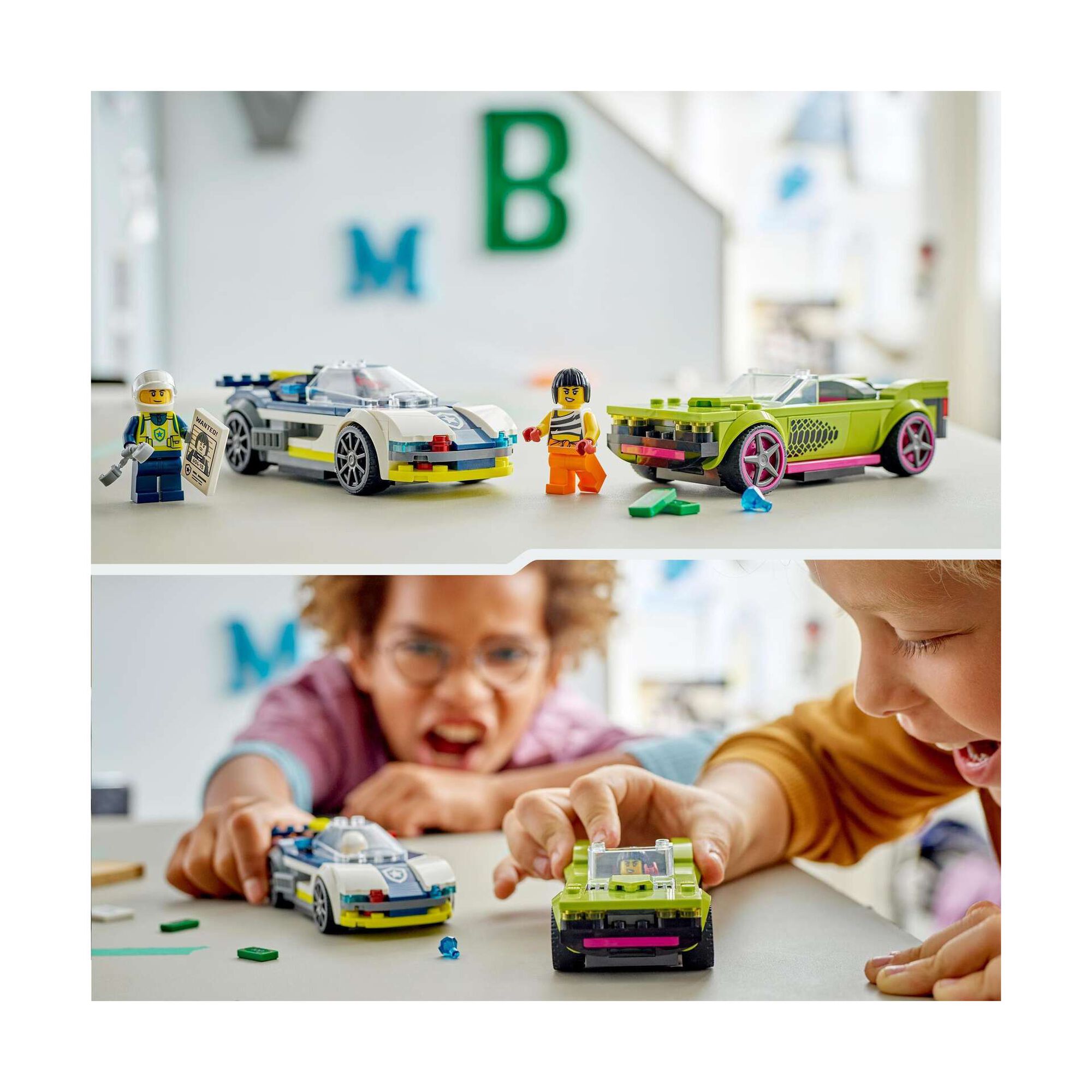 Perseguição de Carro da Polícia a Muscle Car - 60415