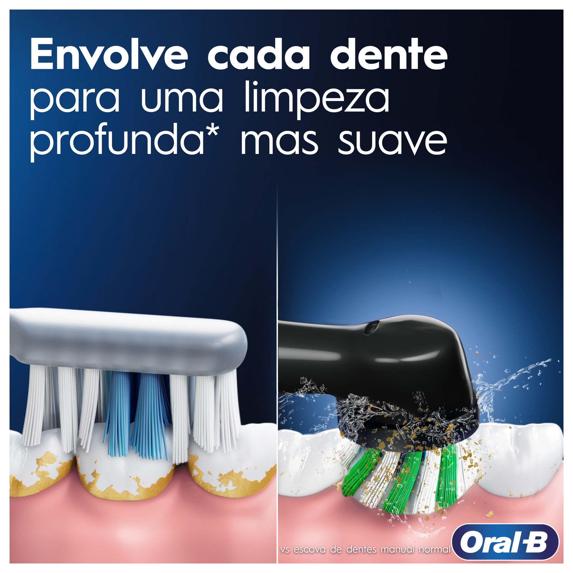 Escova de Dentes Elétrica Vitality Pro Azul