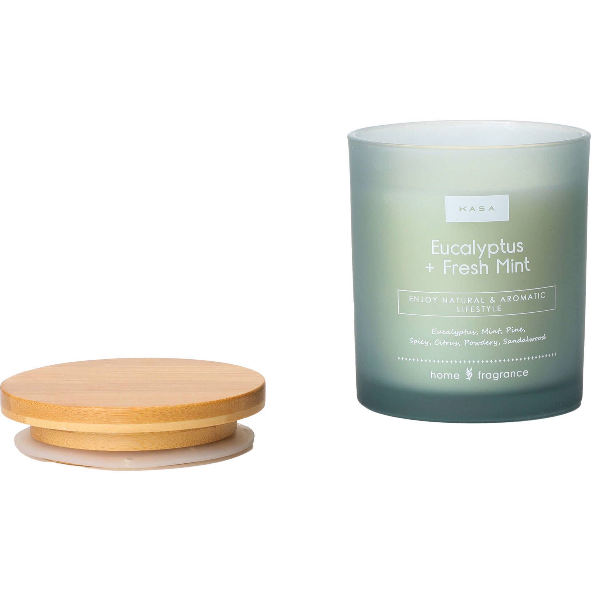 Vela em Copo com Tampa 206g Azul