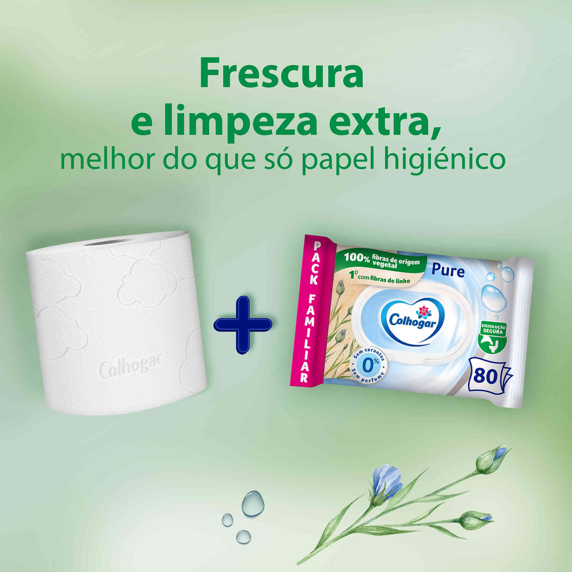 Papel Higiénico Húmido Pure