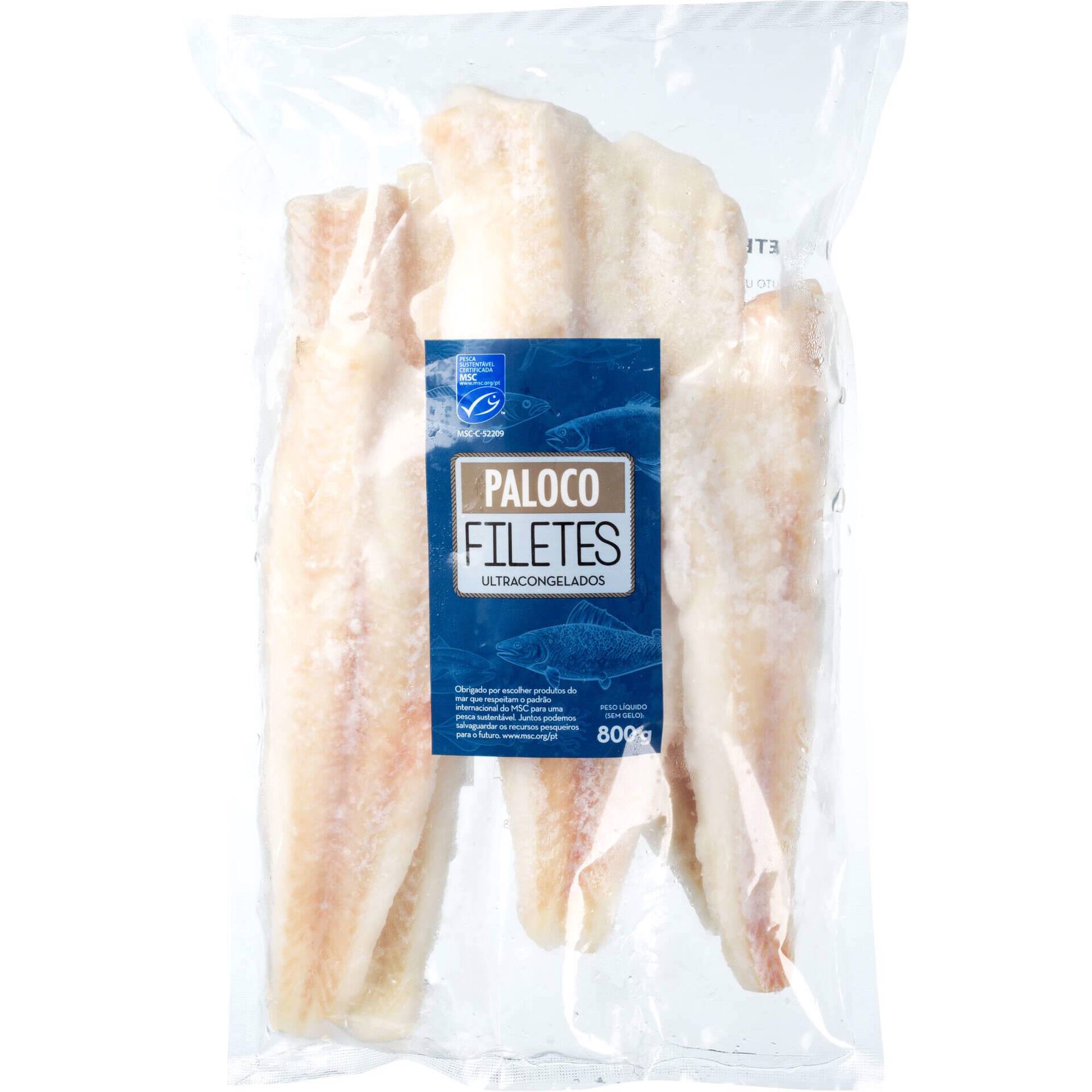 Filetes de Paloco do Pac&iacute;fico Ultracongelado