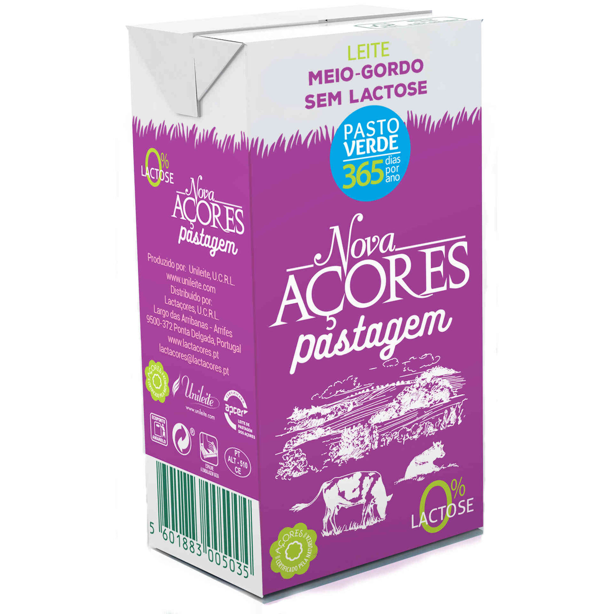 Leite Meio Gordo sem Lactose