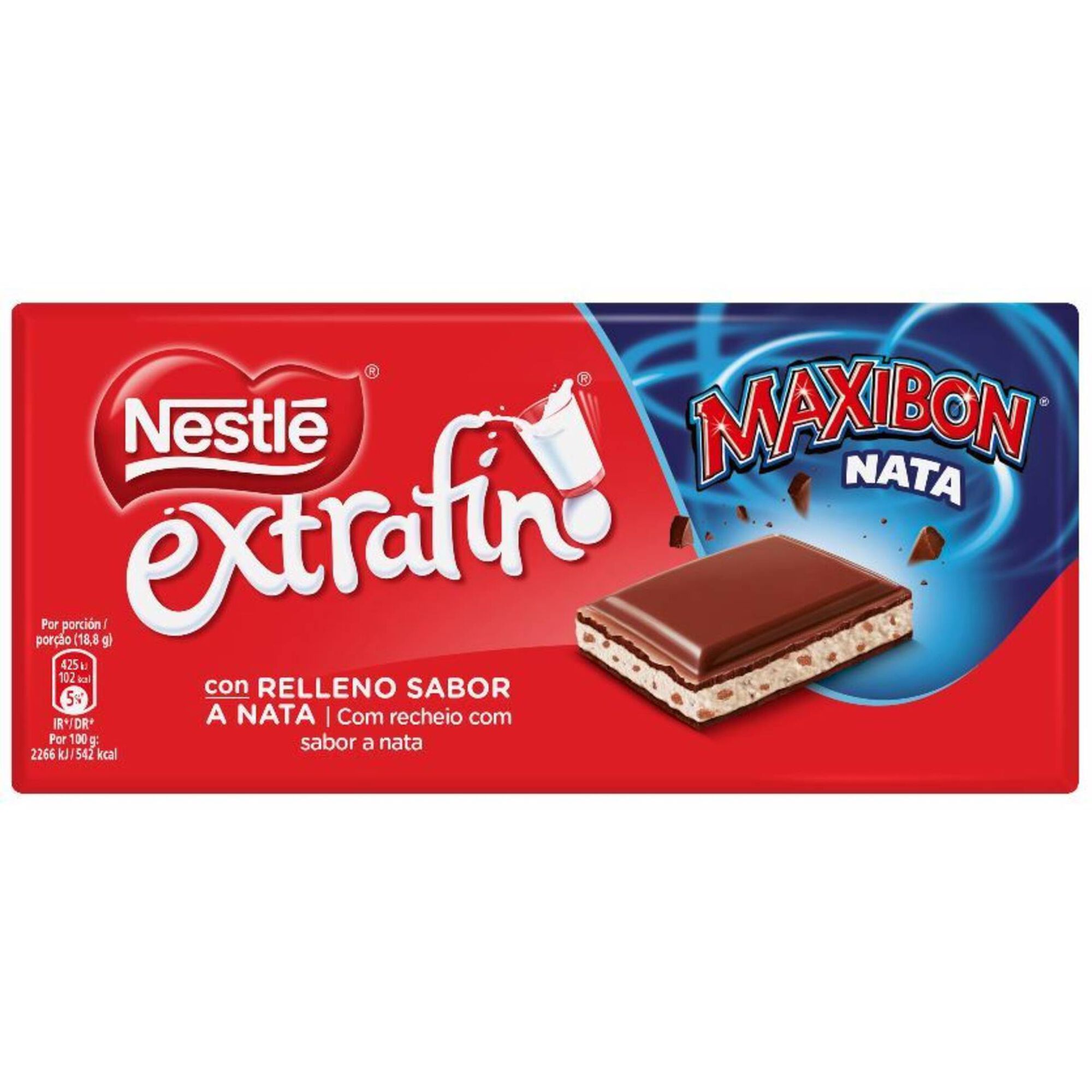 Tablete de Chocolate de Leite com Bolacha Maxibon Extrafino Tablete de Chocolate de Leite com Bolacha Maxibon Extrafino