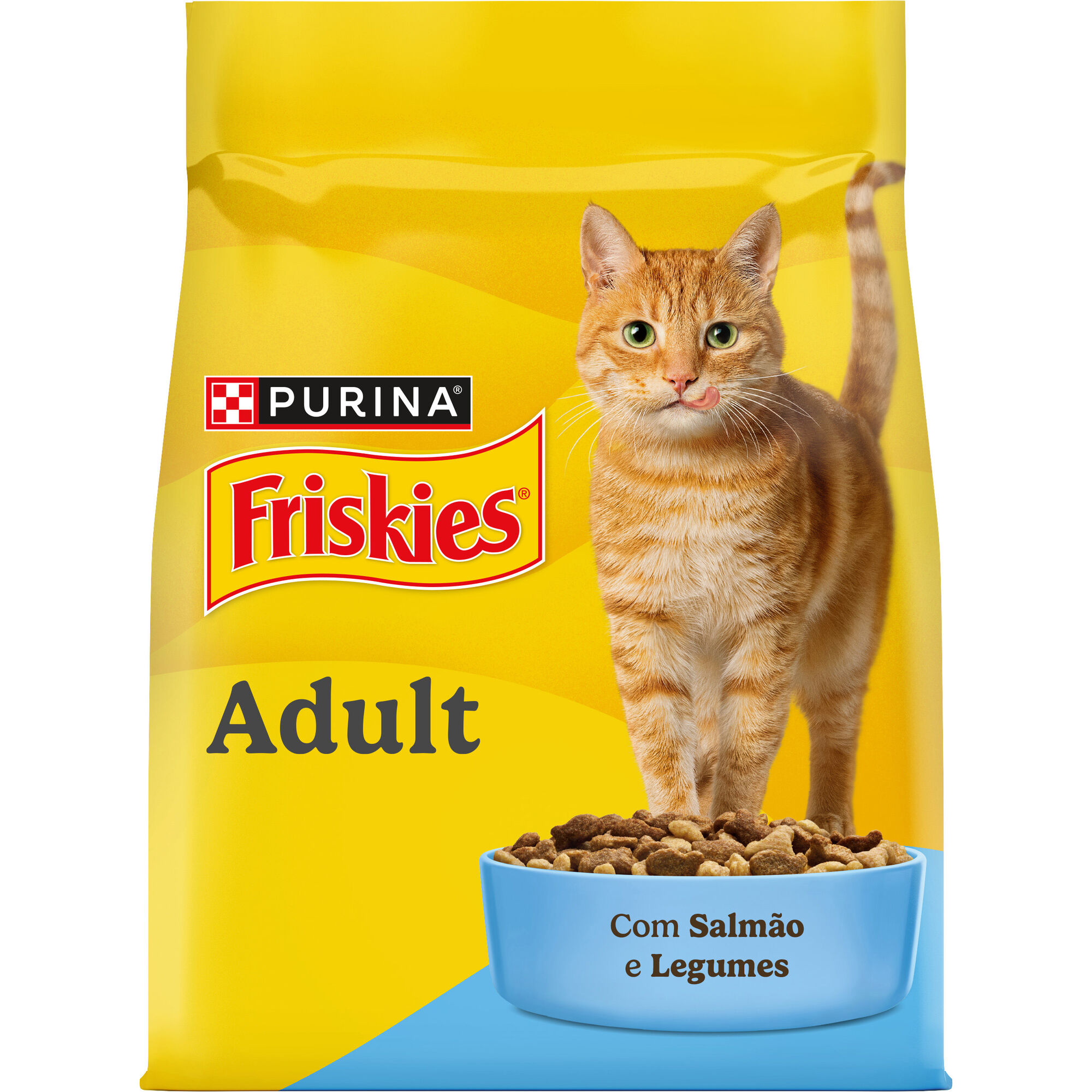 Ra&ccedil;&atilde;o para Gato Adulto Salm&atilde;o Purina Friskies