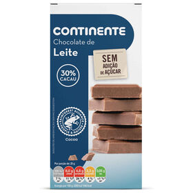 Tablete de Chocolate de Leite Continente