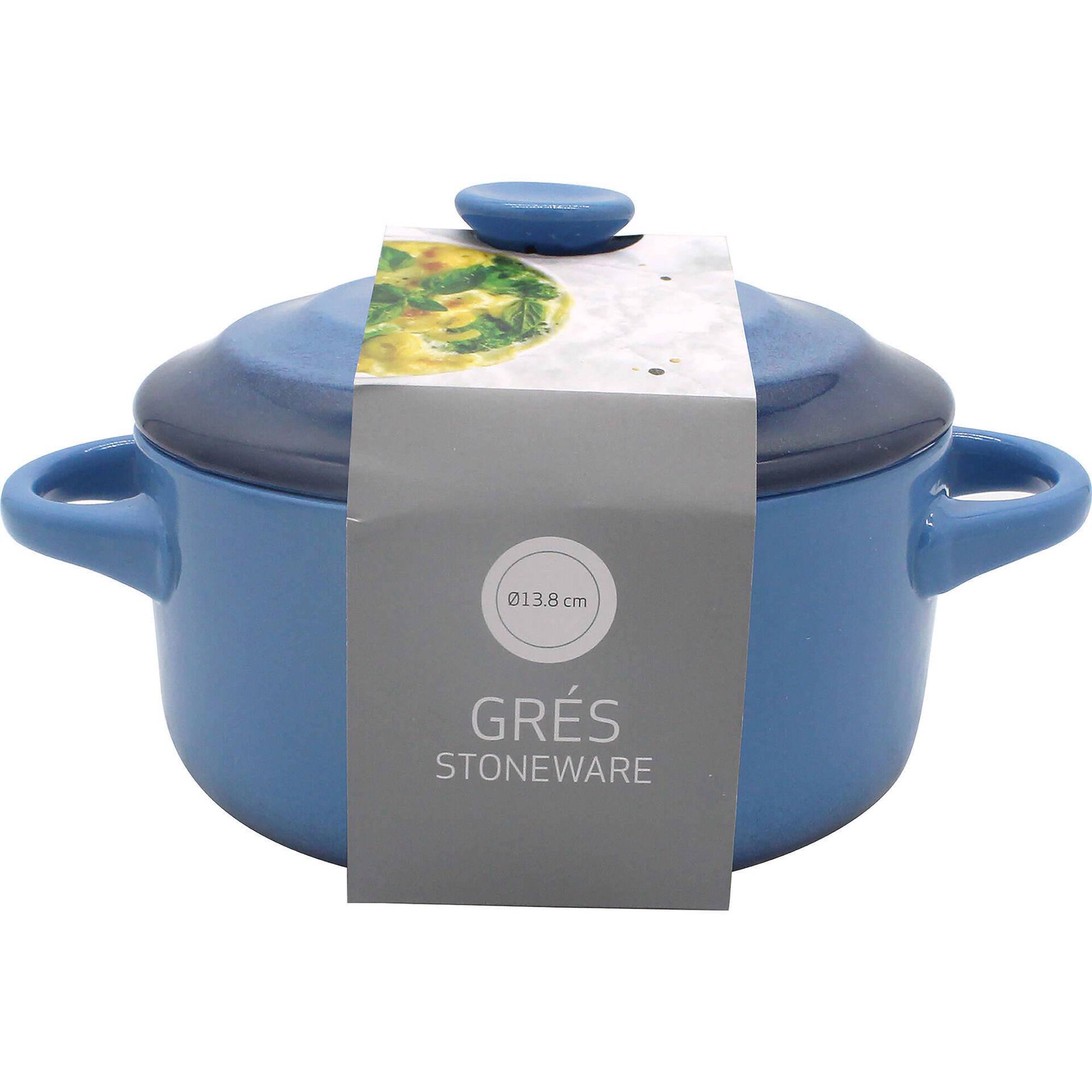 Mini Ca&ccedil;arola para Forno 13,8cm Azul