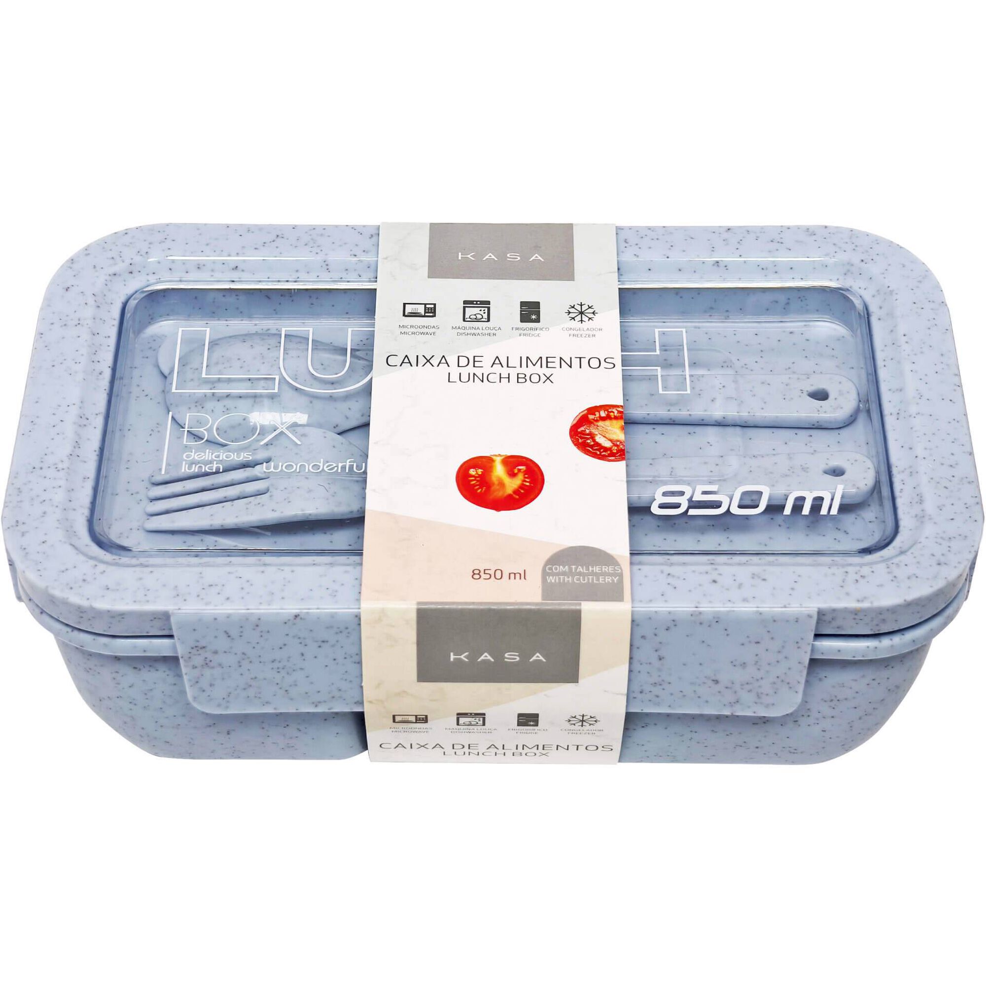Caixa de Alimentos Azul Kasa