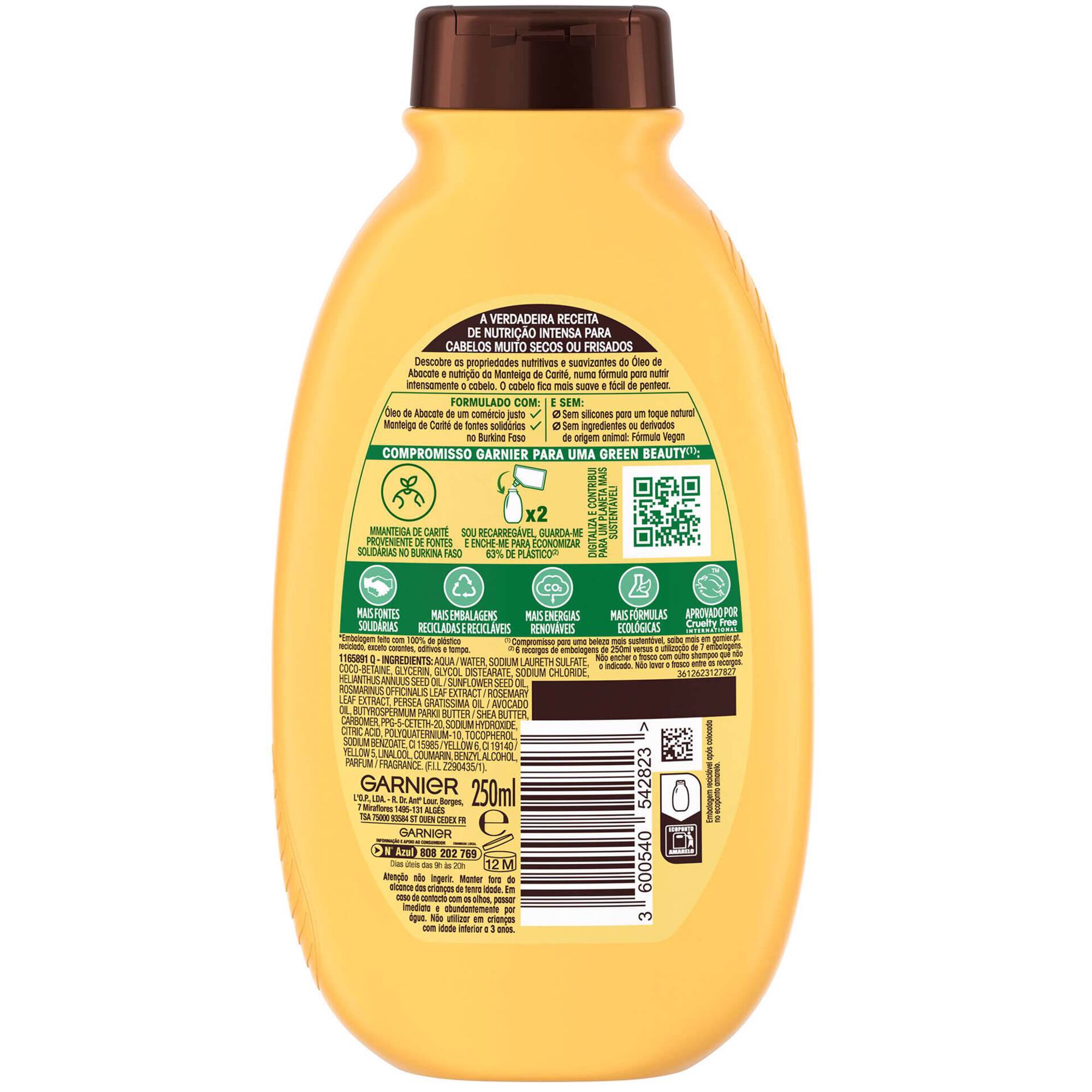 Champô Ultra Suave Abacate e Carité Champô Ultra Suave Abacate e Carité