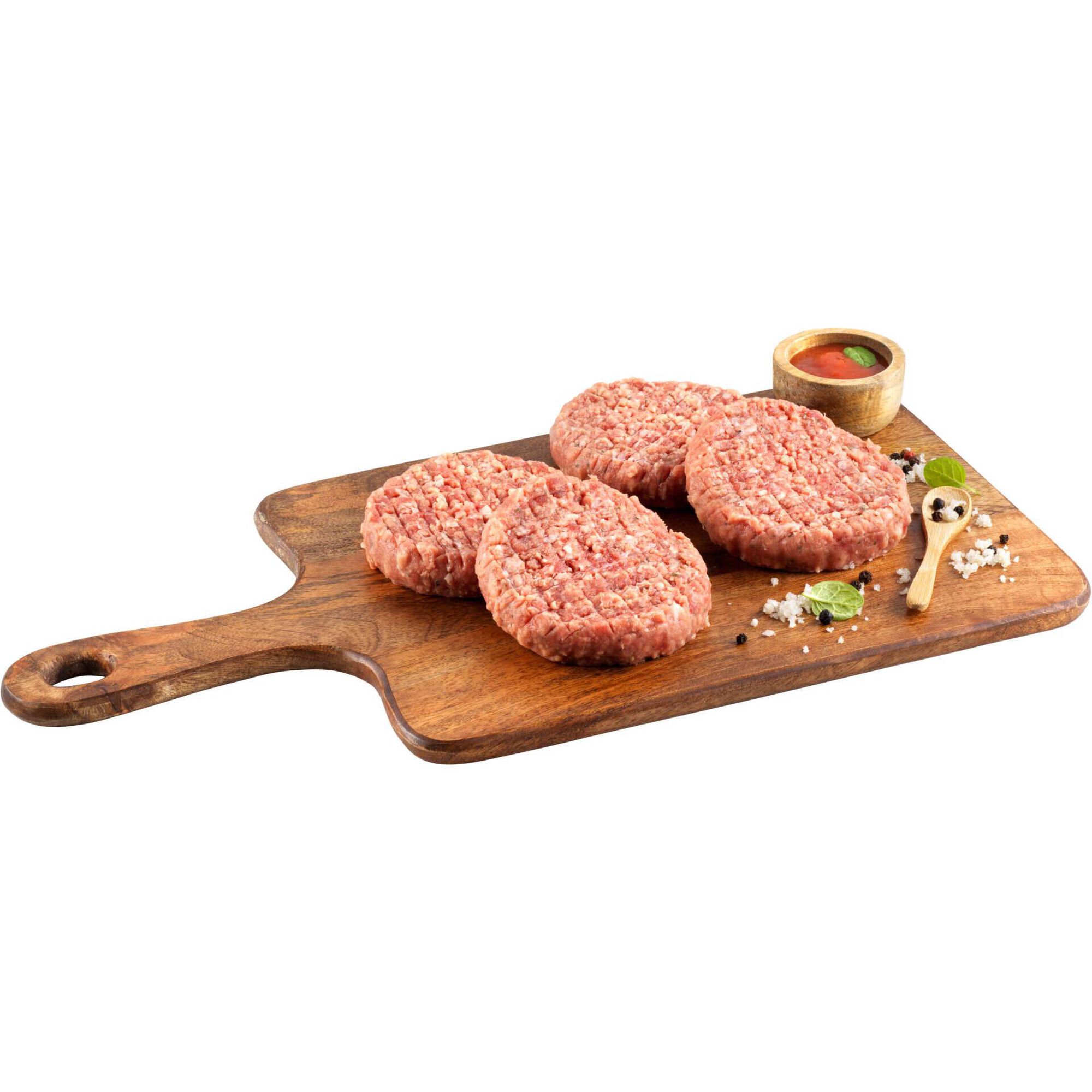 Hambúrguer de Bovino com Queijo e Ervas