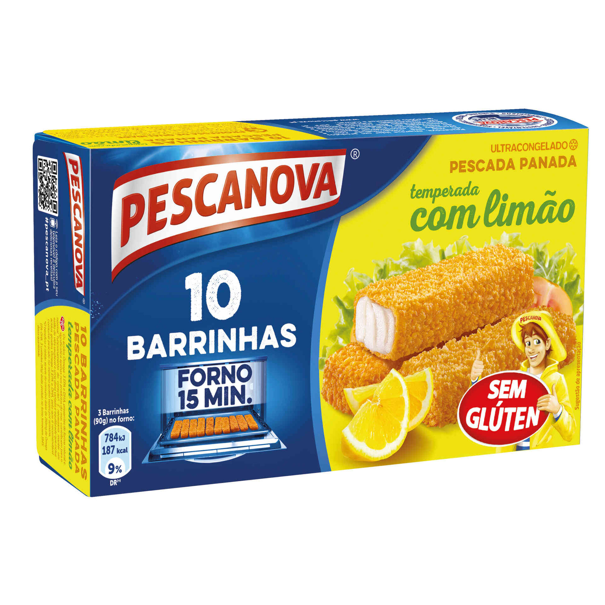 Barrinhas de Pescada com Limão sem Glúten Barrinhas de Pescada com Limão sem Glúten