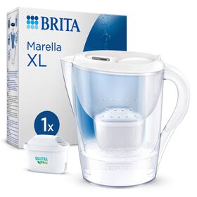 Conjunto Jarro de Filtrar 3,5L Marella Branco e 1 Filtro Maxtra Pro All-In-1