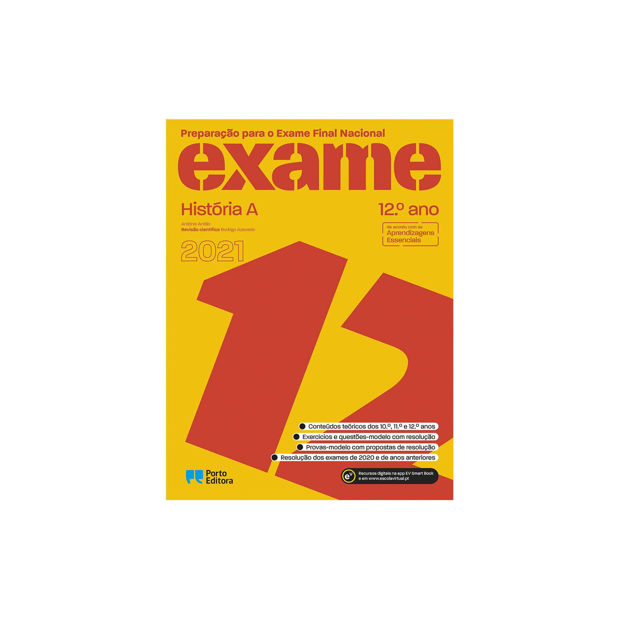 Preparação para o Exame Final Nacional 2021 - História A - 12º Ano, Preparação para o Exame Final Nacional 2021 - História A - 12º Ano, , hi-res