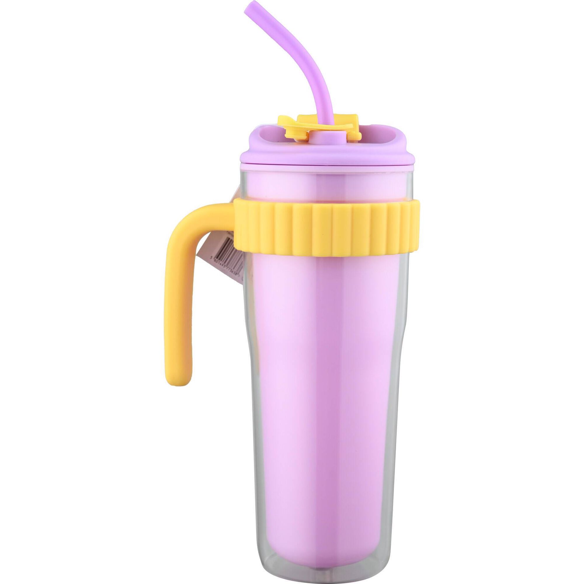 Caneca Happiness 900ml Roxo e Laranja
