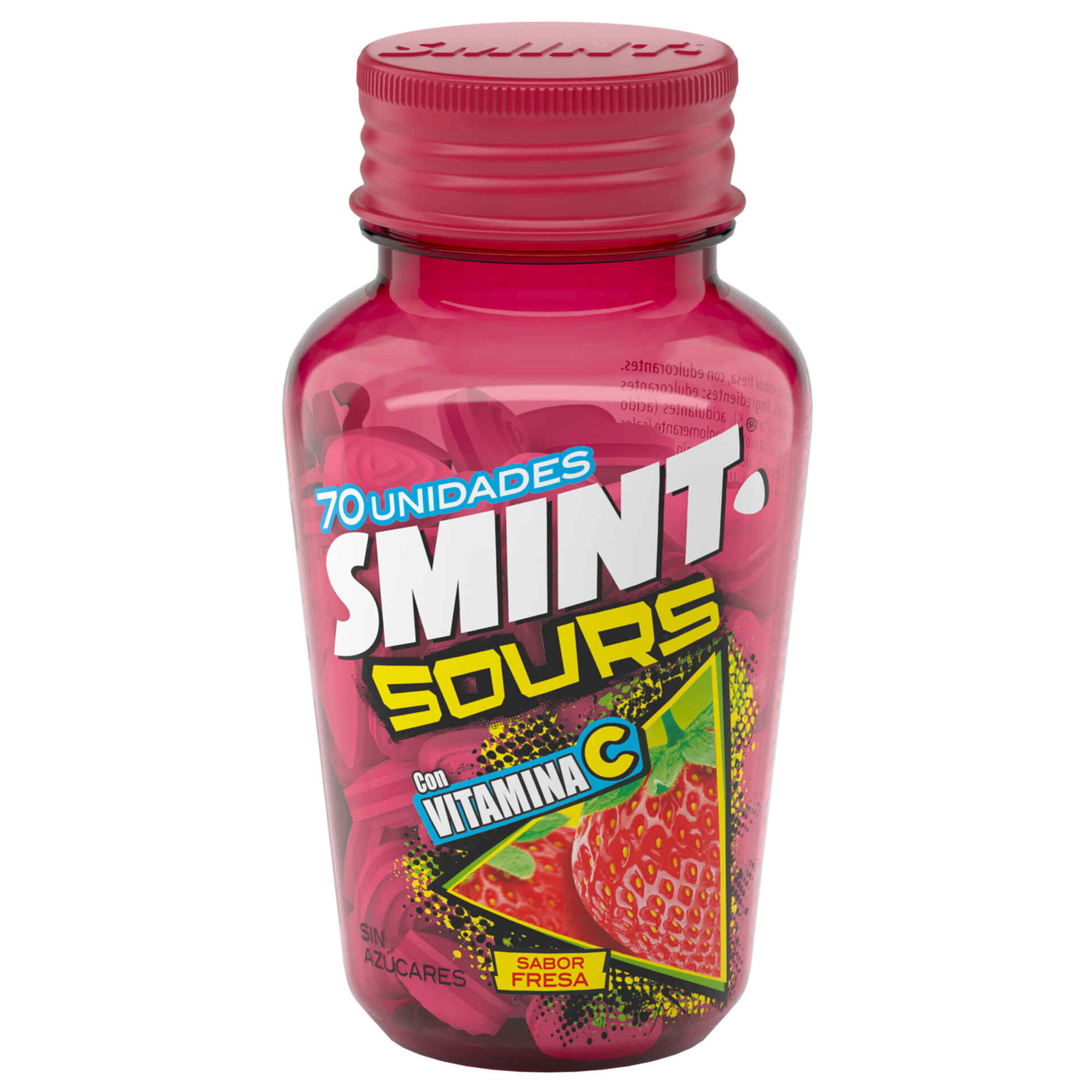 Drageias Sour de Morango sem Açúcar
