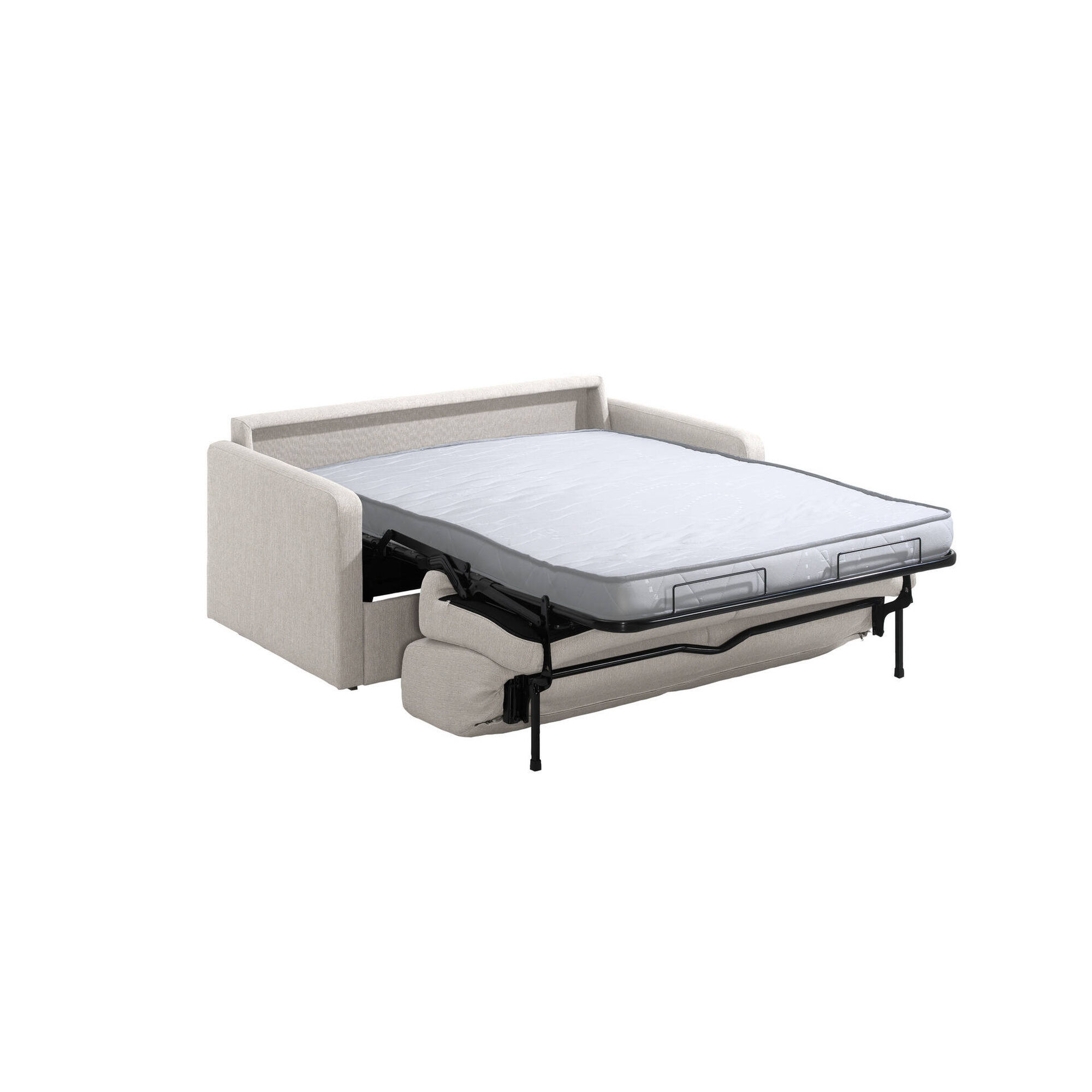 Sofá Cama com Colchão Solteiro Bege Uno Sofá Cama com Colchão Solteiro Bege Uno