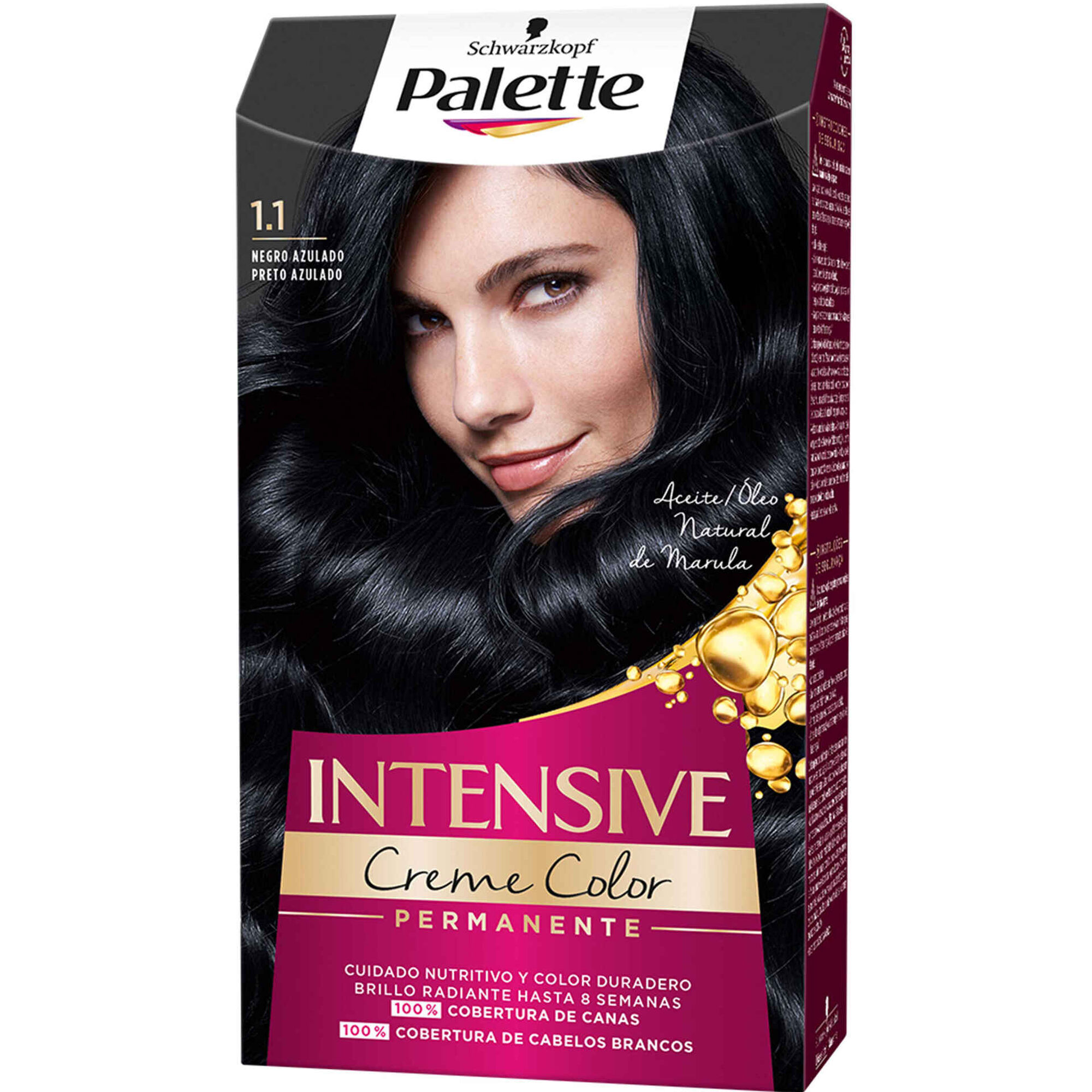 Coloração Permanente Intensive Preto Azulado 1.1