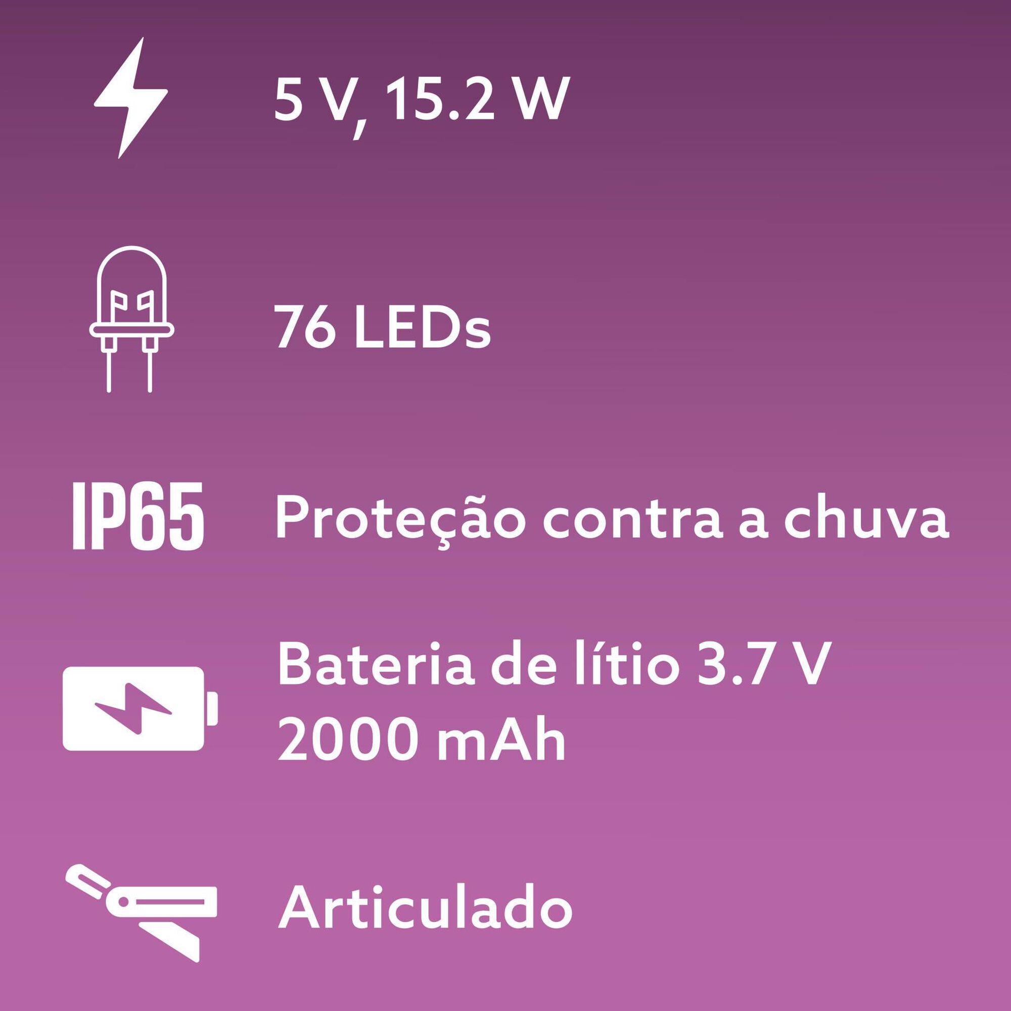 Foco de Parede Solar com Sensor Preto Boost