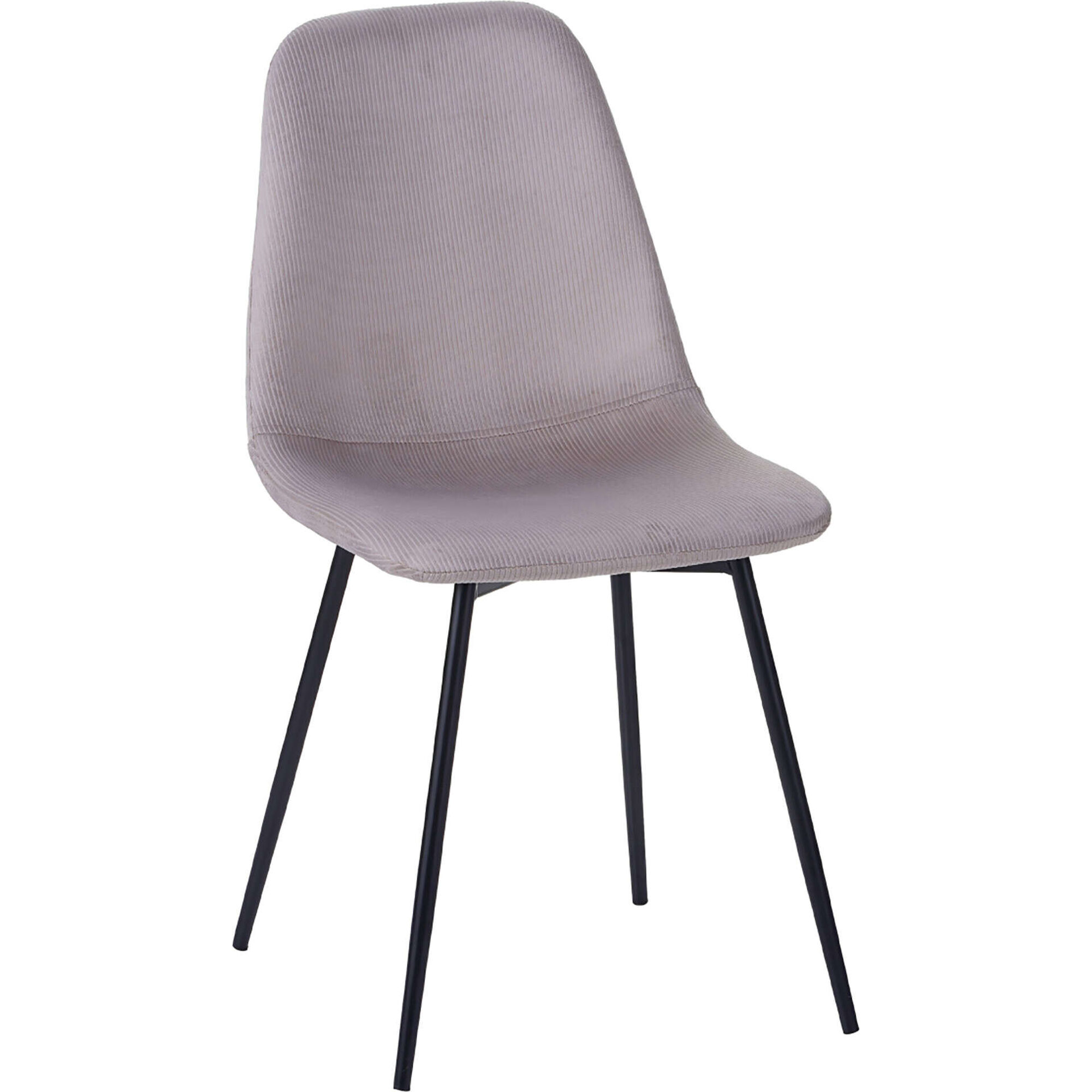 Cadeira Estofada Velvet Bege Kasa