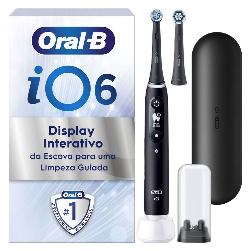 Escova de Dentes Elétrica iO6 Preta Oral-B