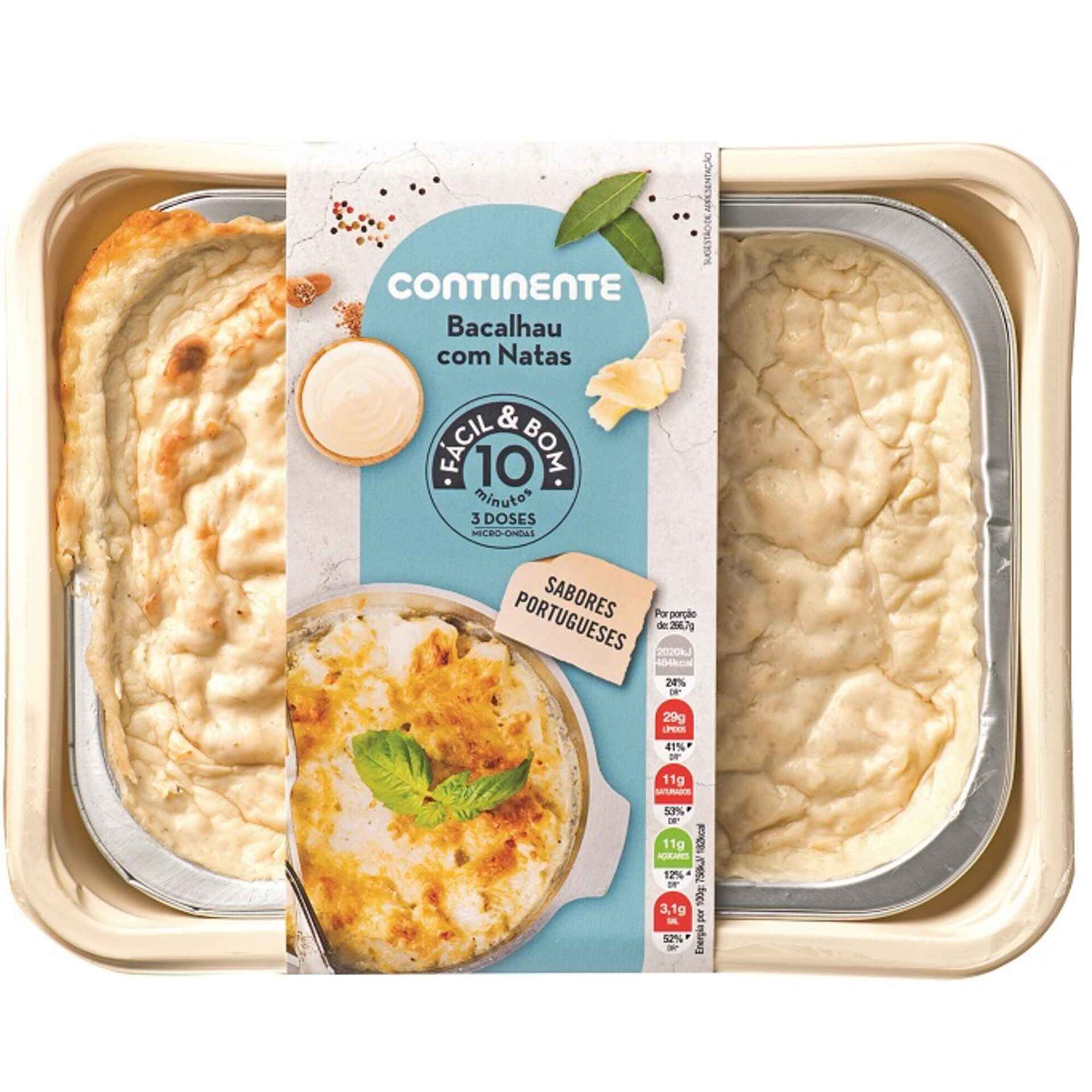 Bacalhau com Natas Gratinado Bacalhau com Natas Gratinado
