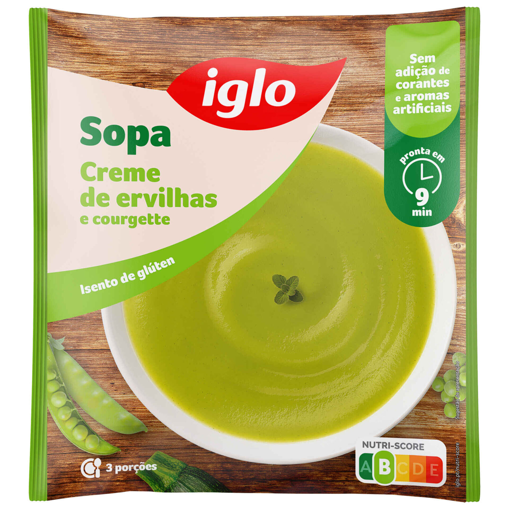 Sopa de Ervilhas e Curgete Sopa de Ervilhas e Curgete