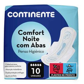 Pensos Higiénicos Comfort Noite com Abas Pensos Higiénicos Comfort Noite com Abas
