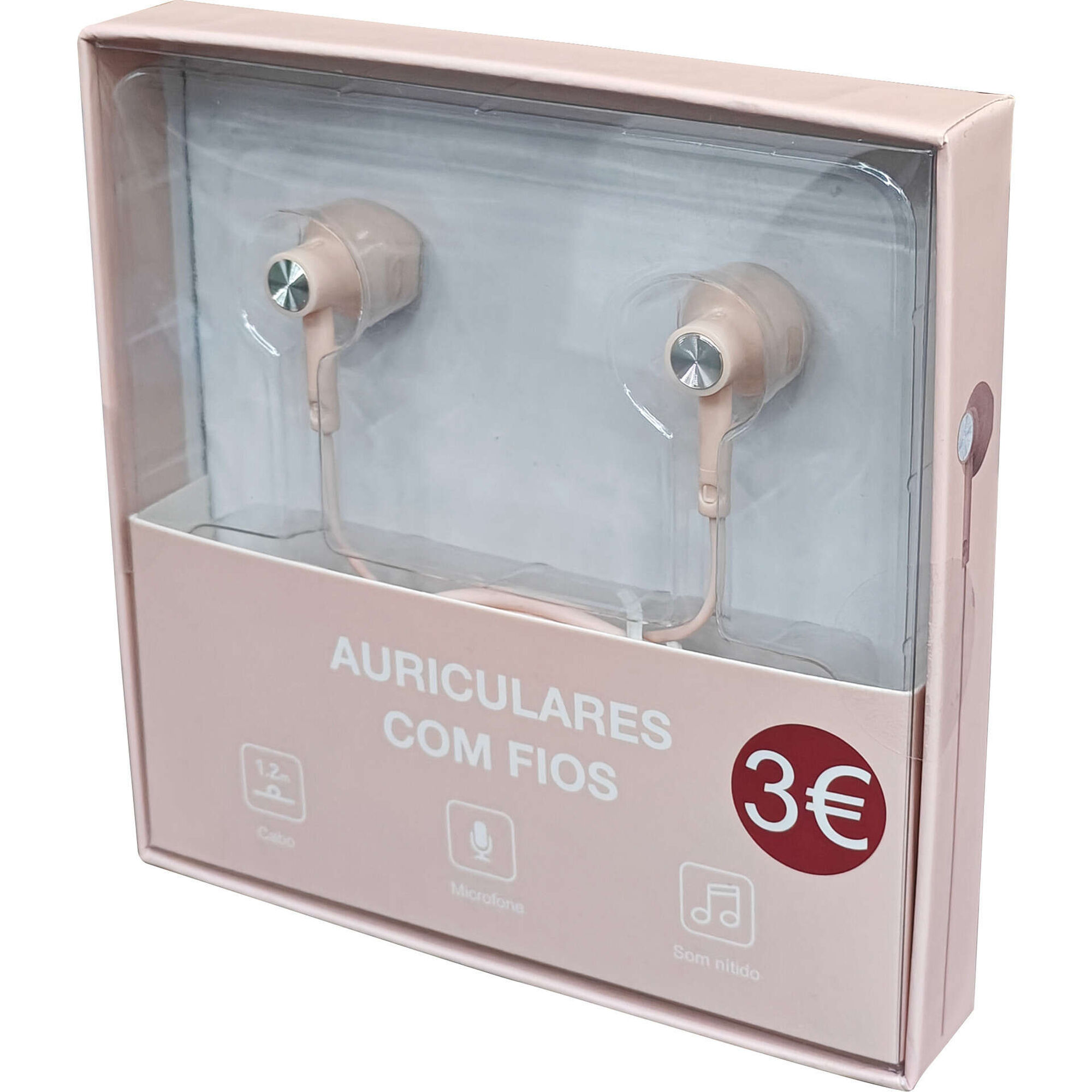 Auriculares com Fios Rosa Fusion Bazar&atilde;o