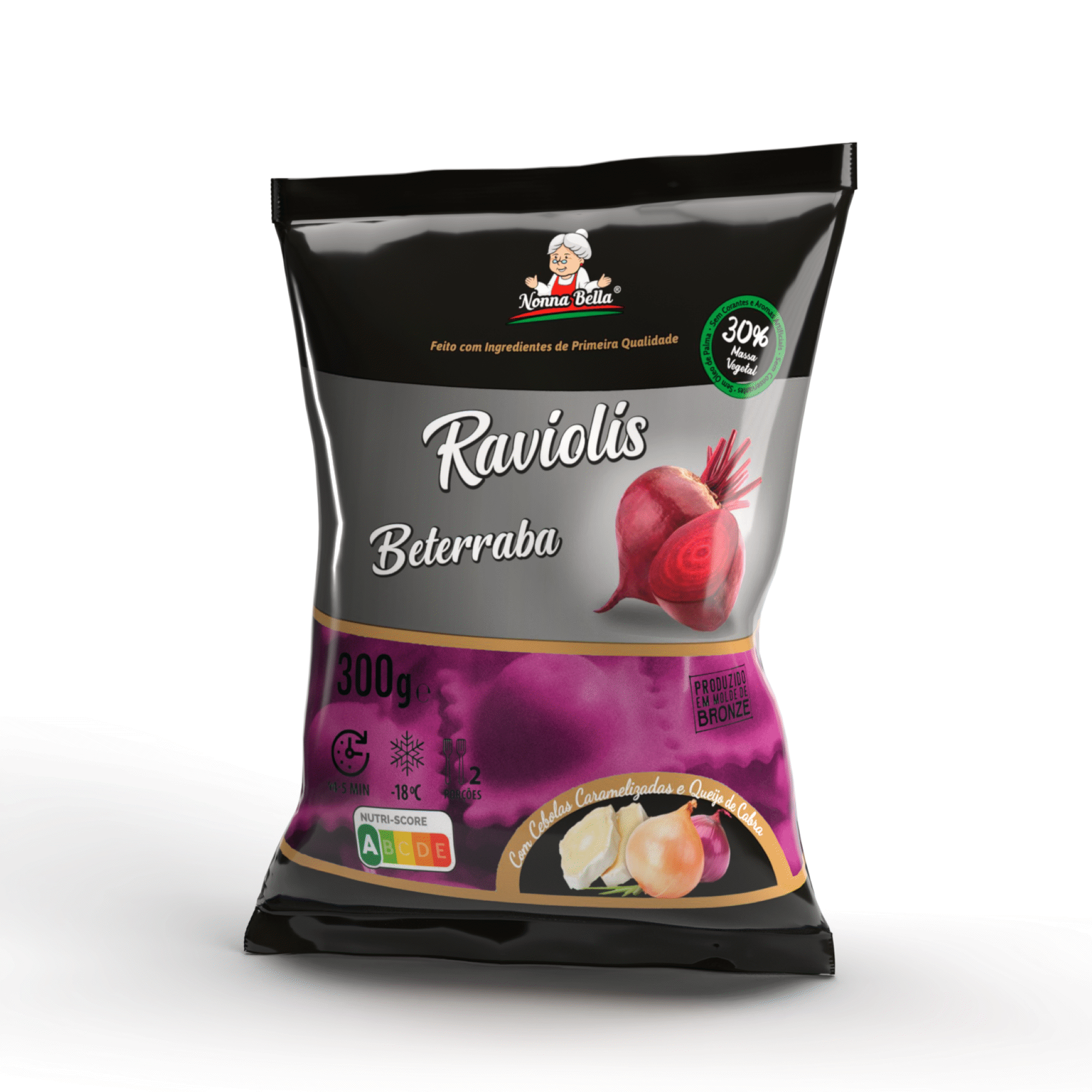 Ravioli Beterraba com Cebola Caramelizada e Queijo de Cabra Ravioli Beterraba com Cebola Caramelizada e Queijo de Cabra