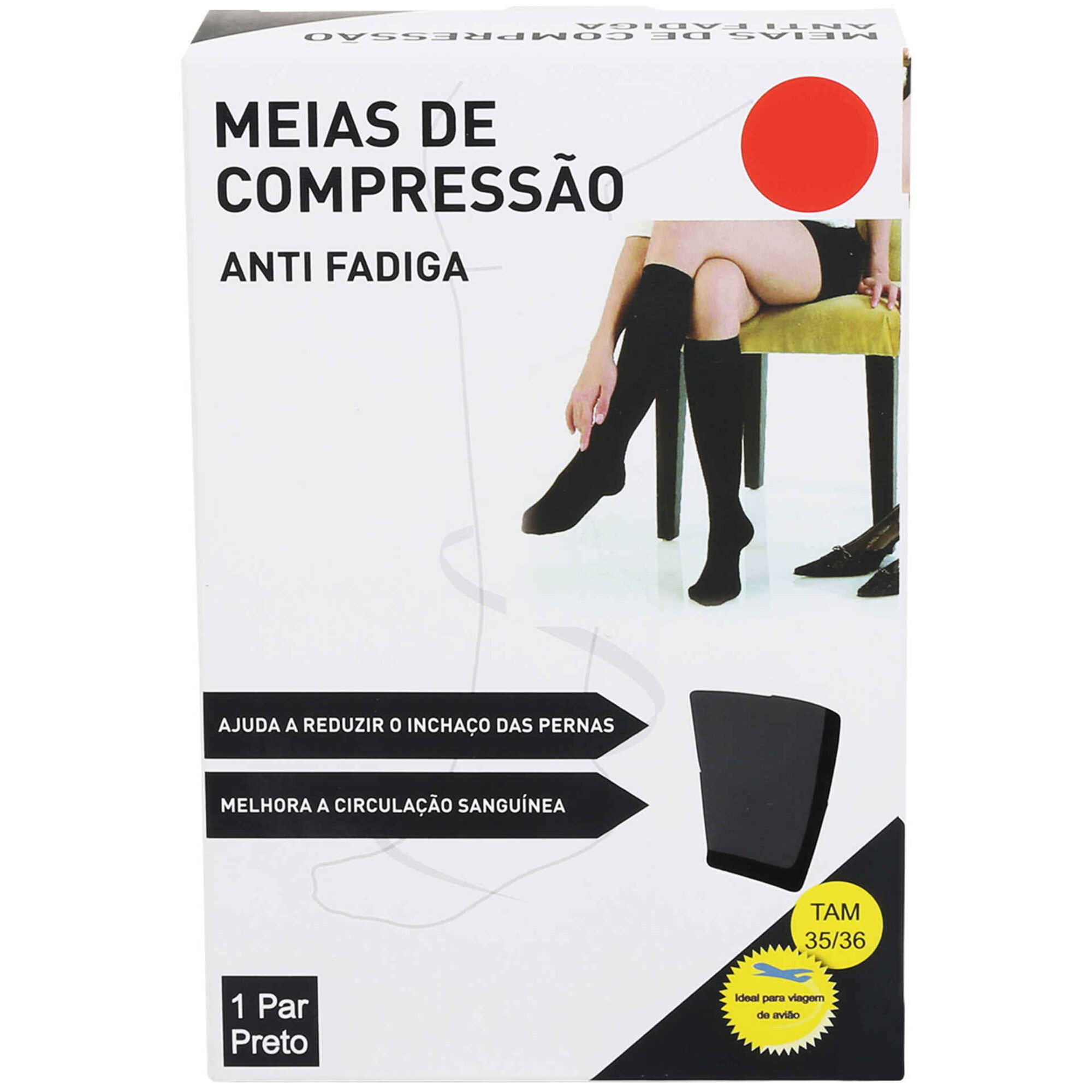 Meias de Descanso Pretas Tamanho 35/36 Bazar&atilde;o